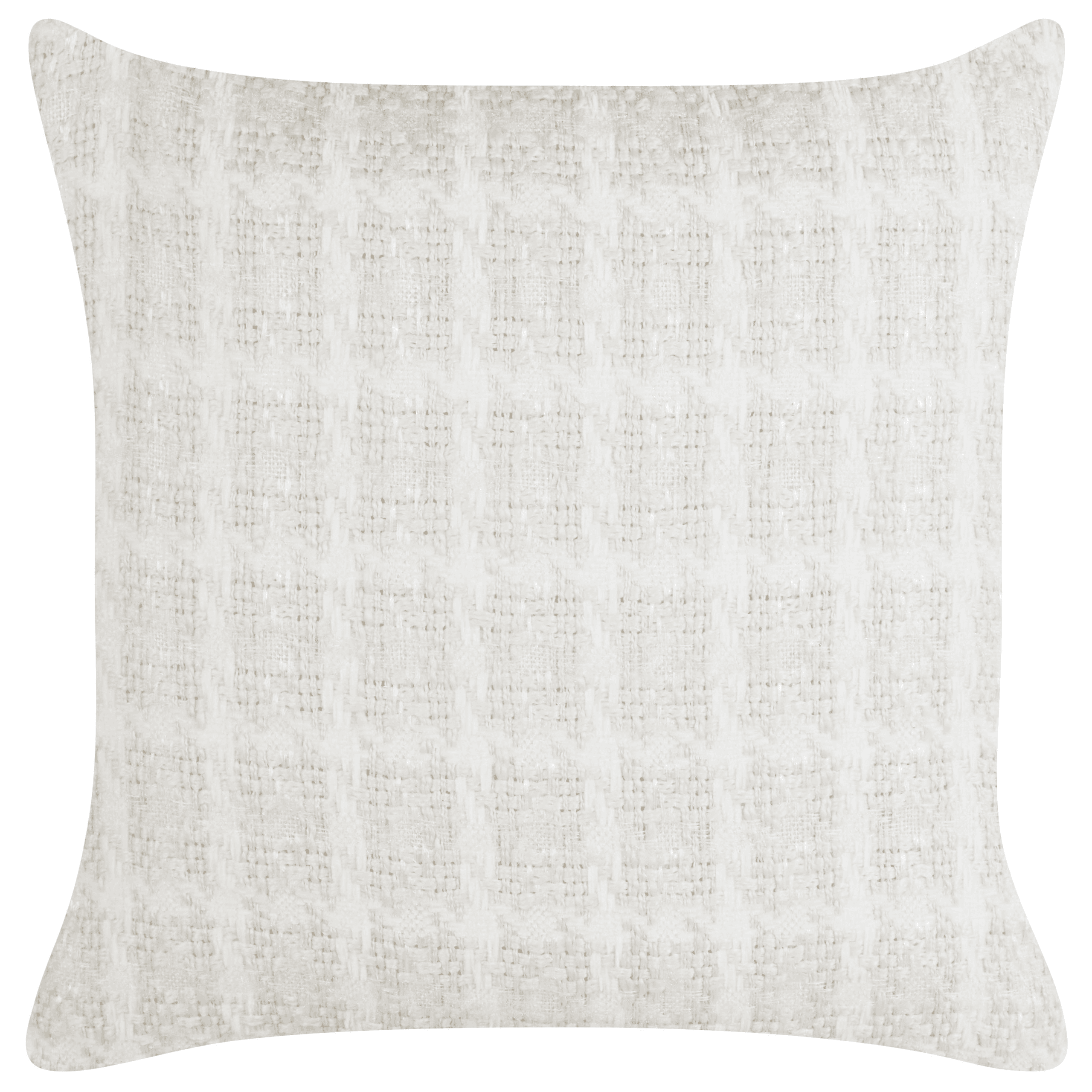 Koristetyyny DOURIS 45 x 45 cm Vaaleanbeige Ruutukuvio