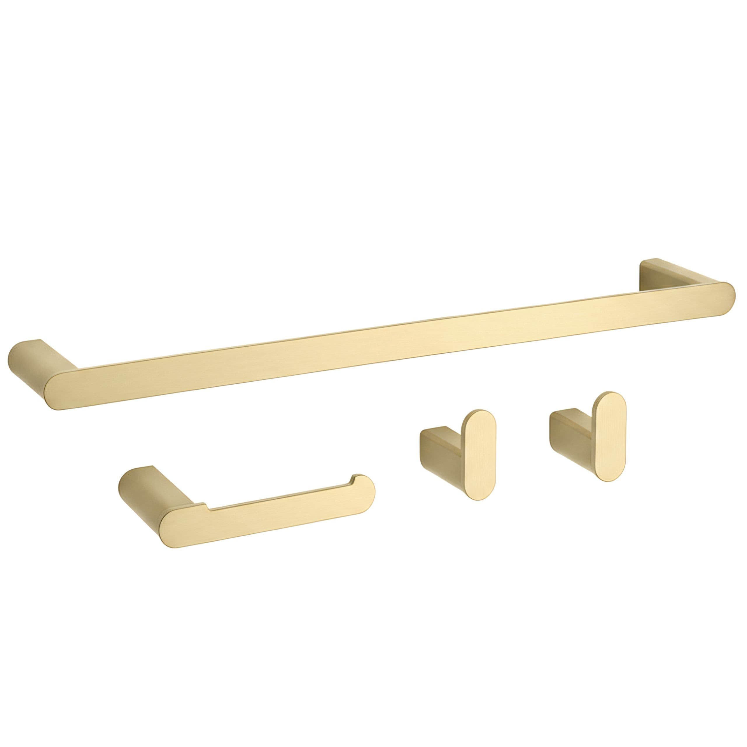 REA kylpyhuoneen naulakkosetti MATI harjattu kulta, 60X6,8X3CM