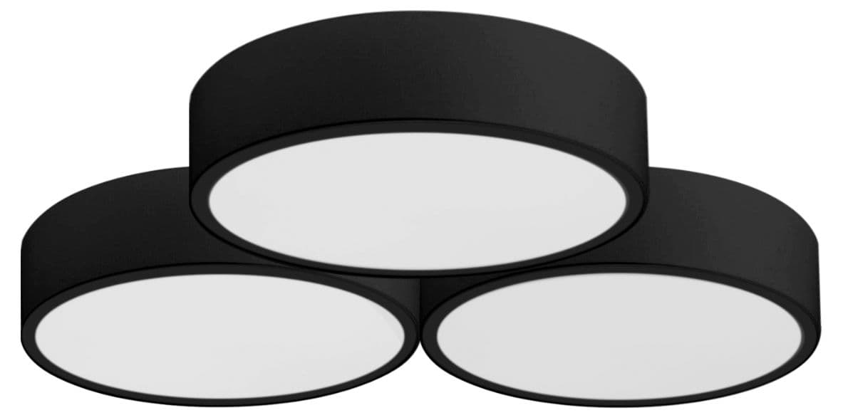 TOOLIGHT kattovalaisin APP878-C TRIPLE musta, 46x49x5cm – Toolight