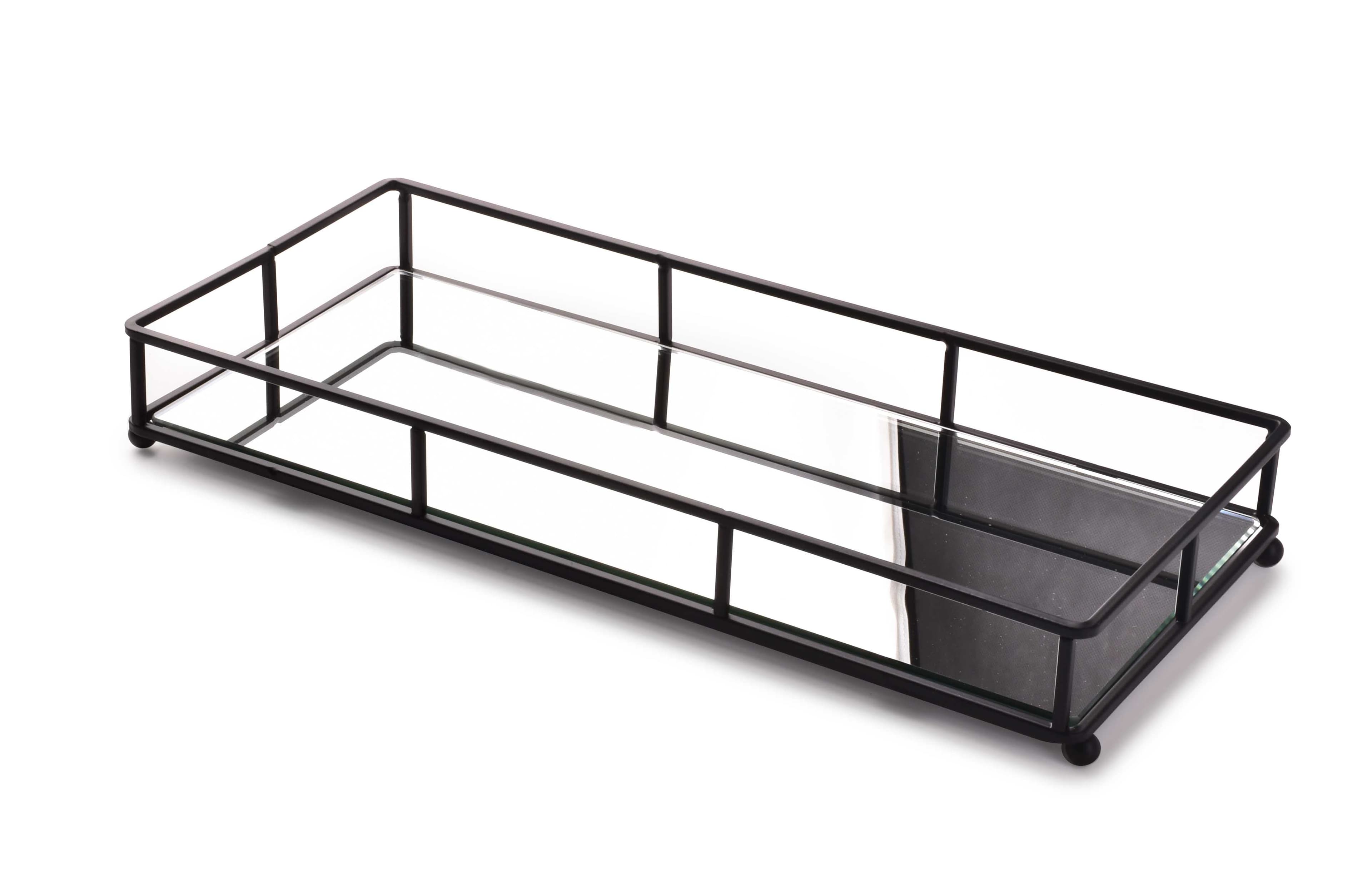 Koristetarjotin Metalli Mondex Cedric 36x16x5 musta 1kpl