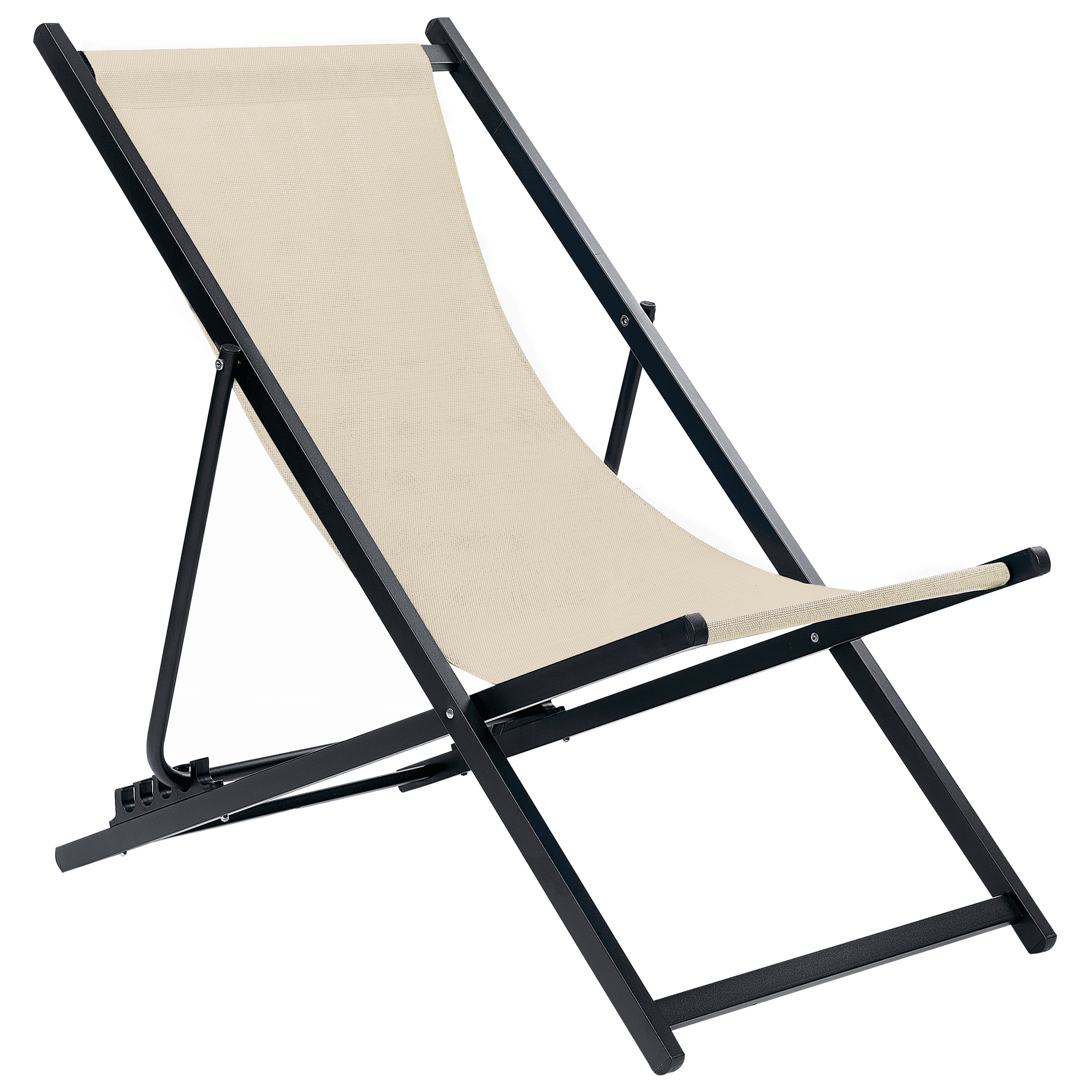 Taitettava aurinkotuoli LOCRI II metalli Beige