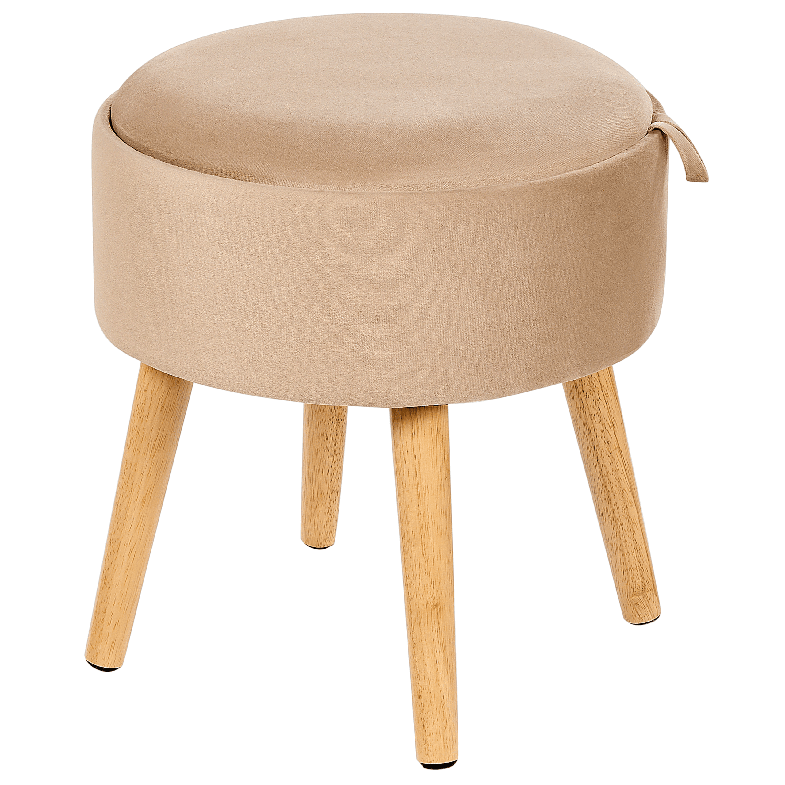 Säilytysjakkara NEELY sametti Beige