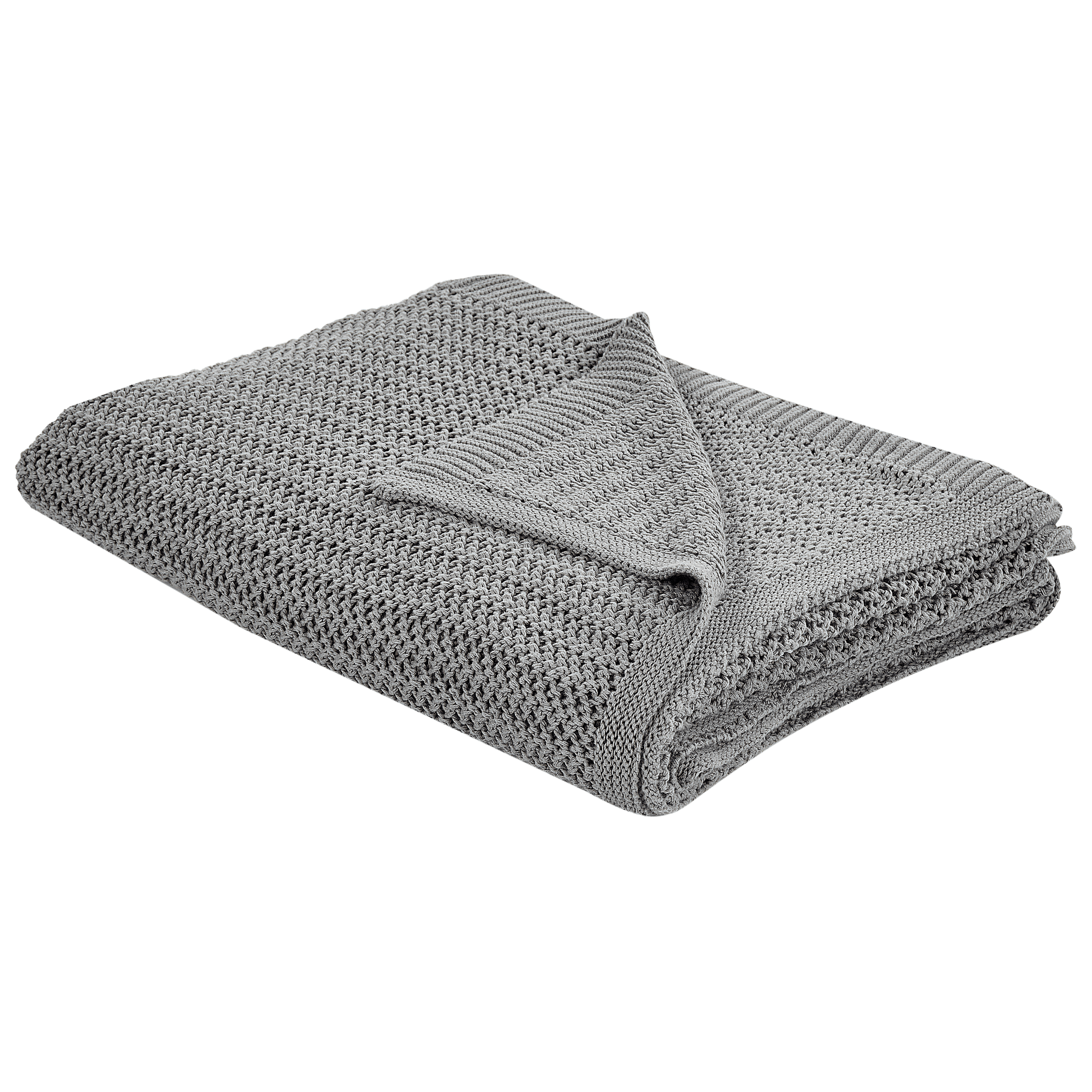 Päiväpeitto ILEN puuvilla 150 x 200 cm Harmaa – Beliani