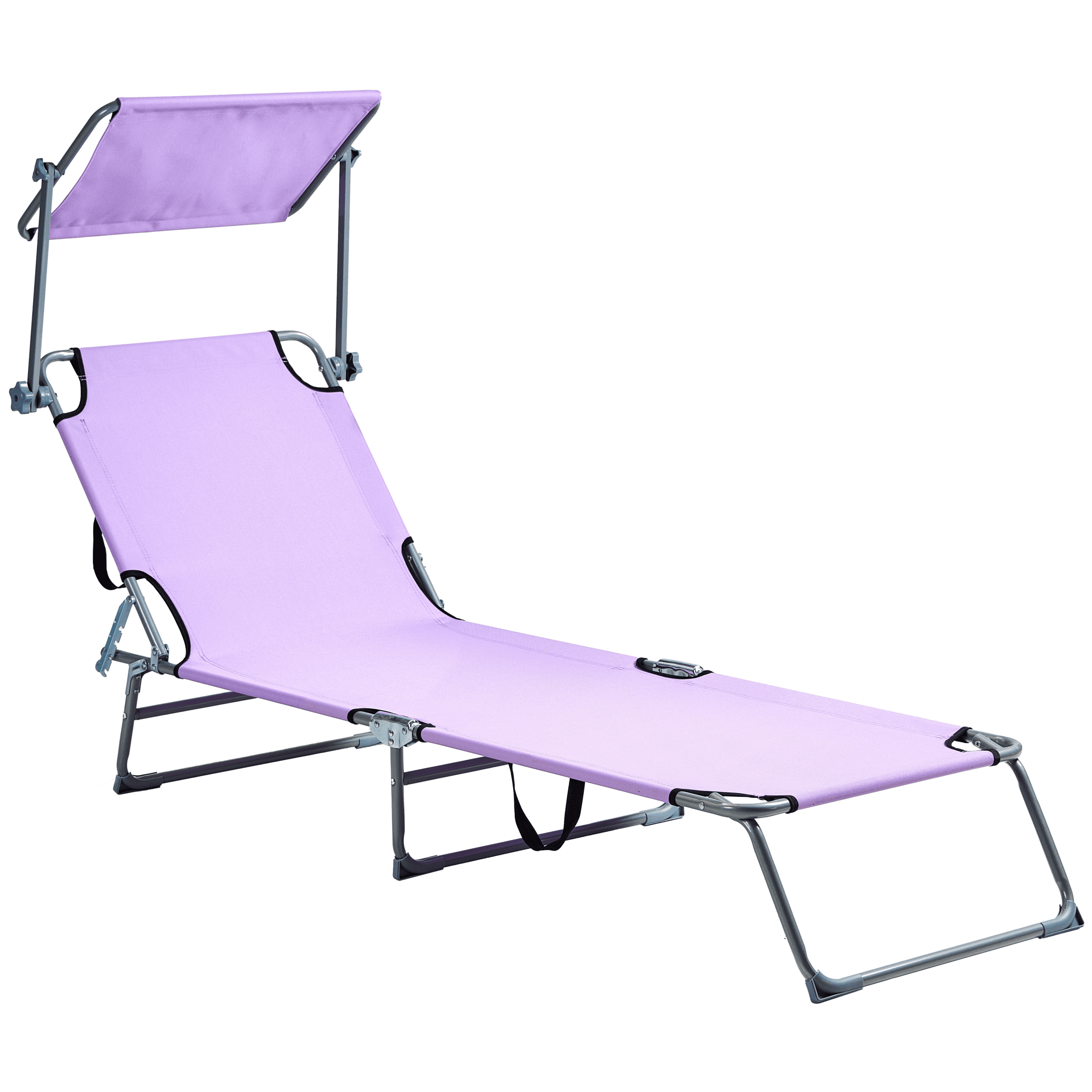 Aurinkotuoli FOLIGNO kallistettava metalli Violetti