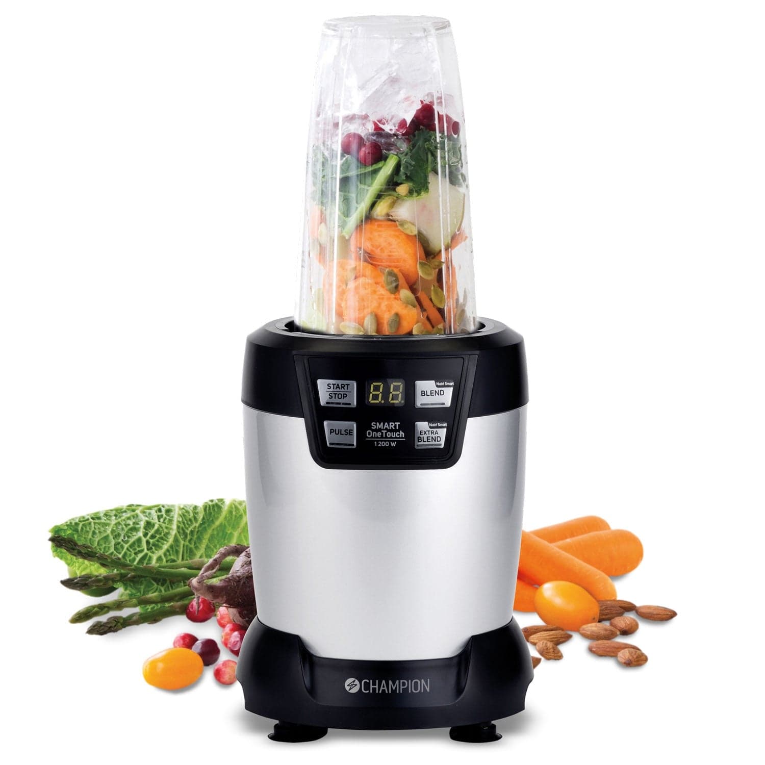 Nutrition Blender Pro Digital 1200W NB500 musta/hopea