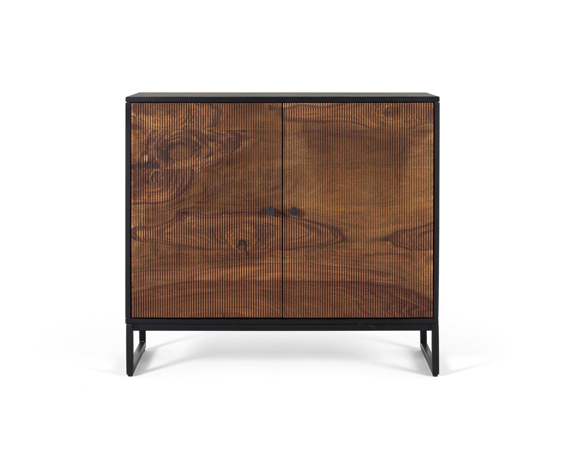 Konsolipöytä ruusupuusta ja ruskeista metallisista jaloista – Giner y Colomer