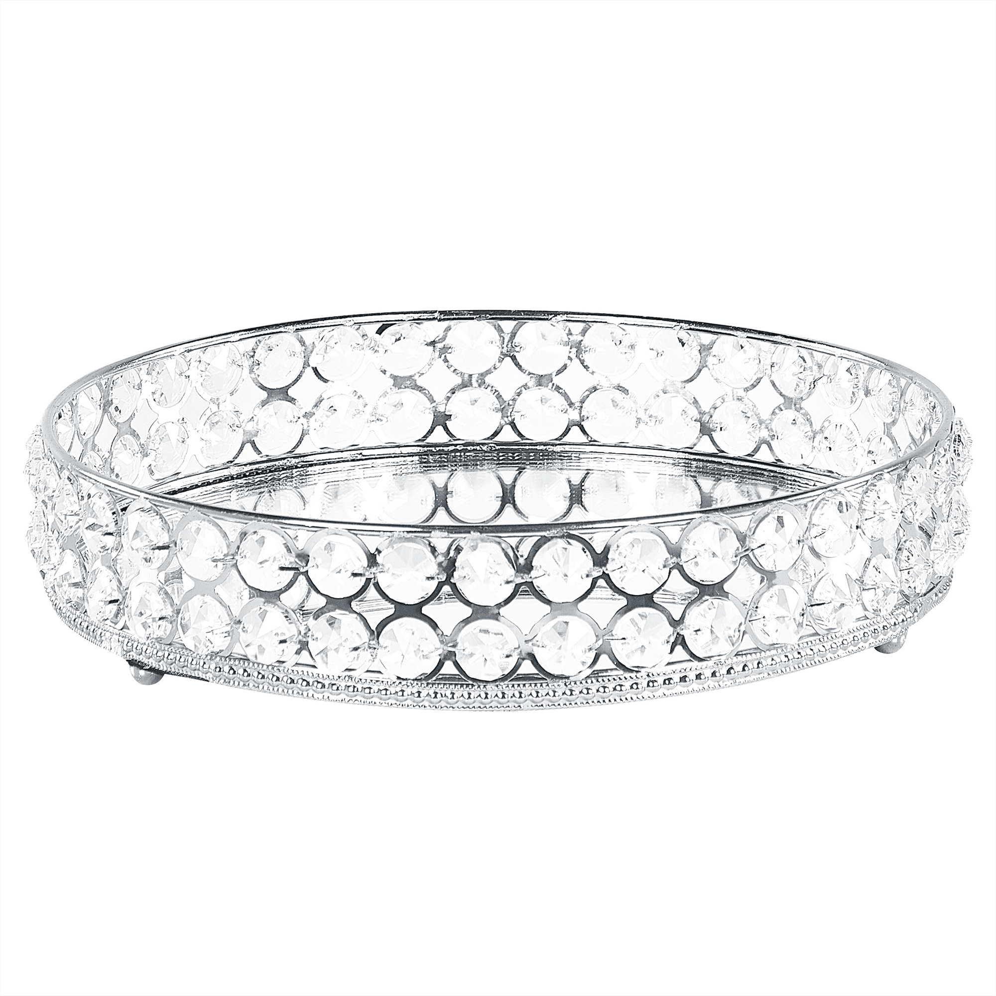 Koristetarjotin VATAN lasi Hopea – Beliani