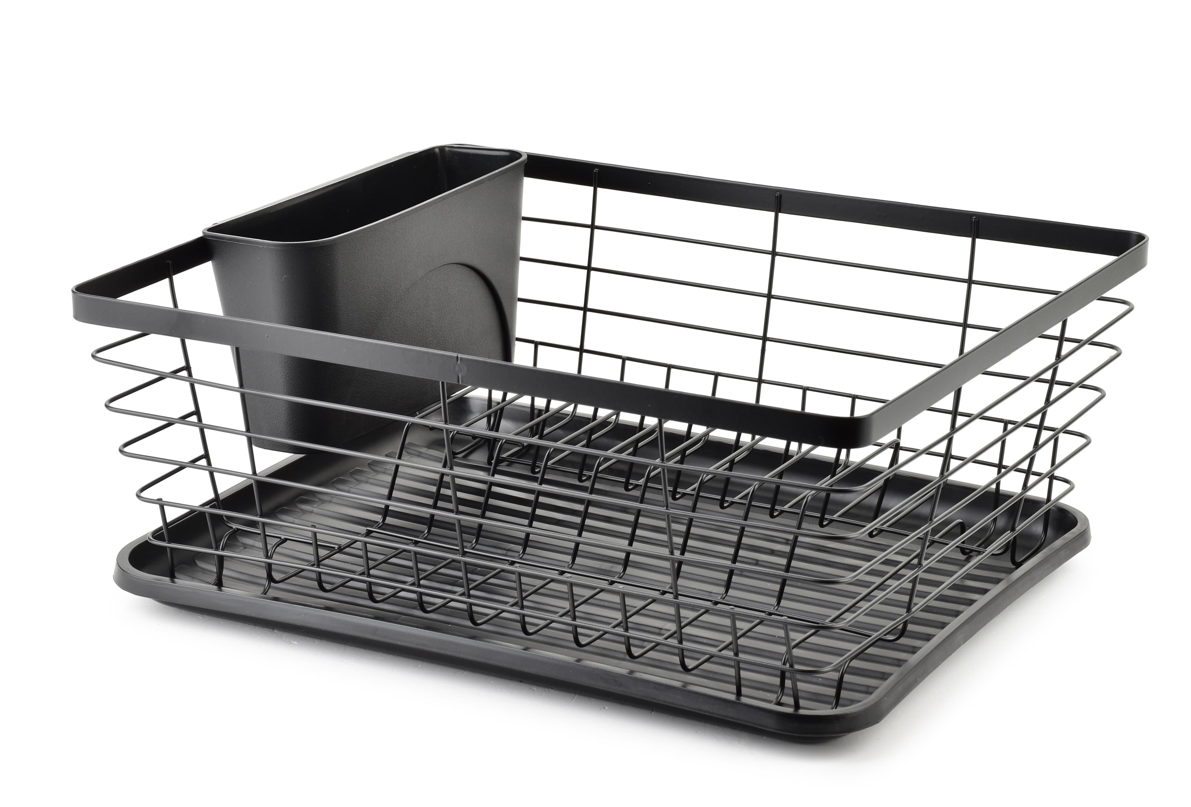 Astiankuivausteline metalli BASIC KITCHEN 36,3x30,2x14,5 cm musta 1 kpl – MONDEX