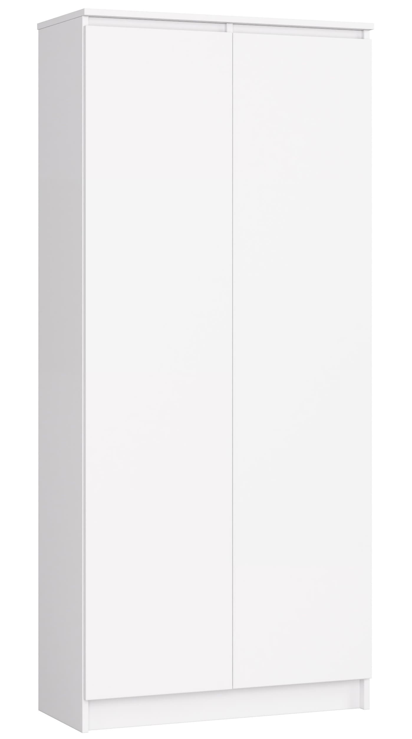 Akord Hylly 2-ovinen 8-tasoinen Valkoinen 80x35x180 – Akord