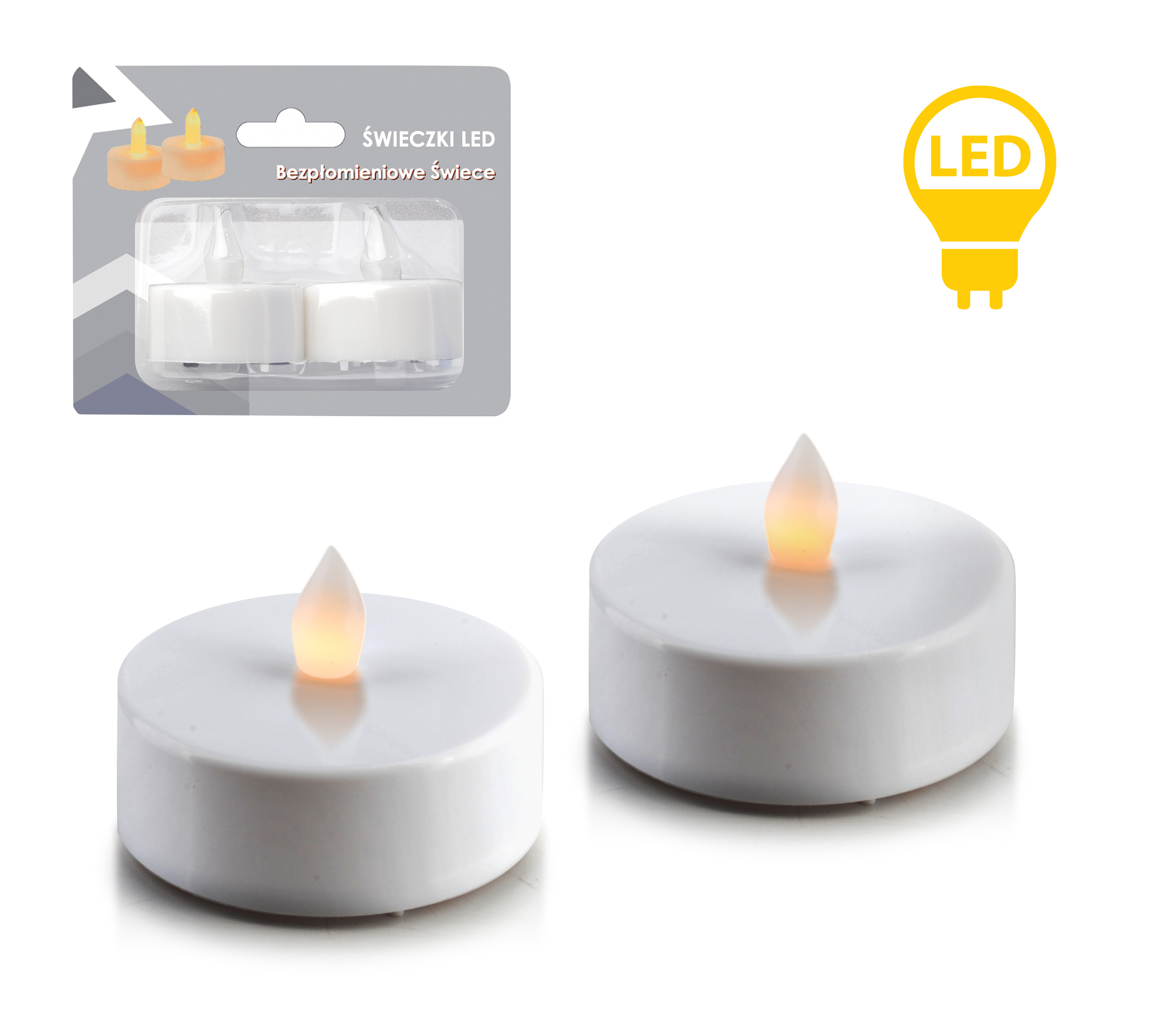 LED-tuikkukynttilät IDALIA Tea Light 2 kpl