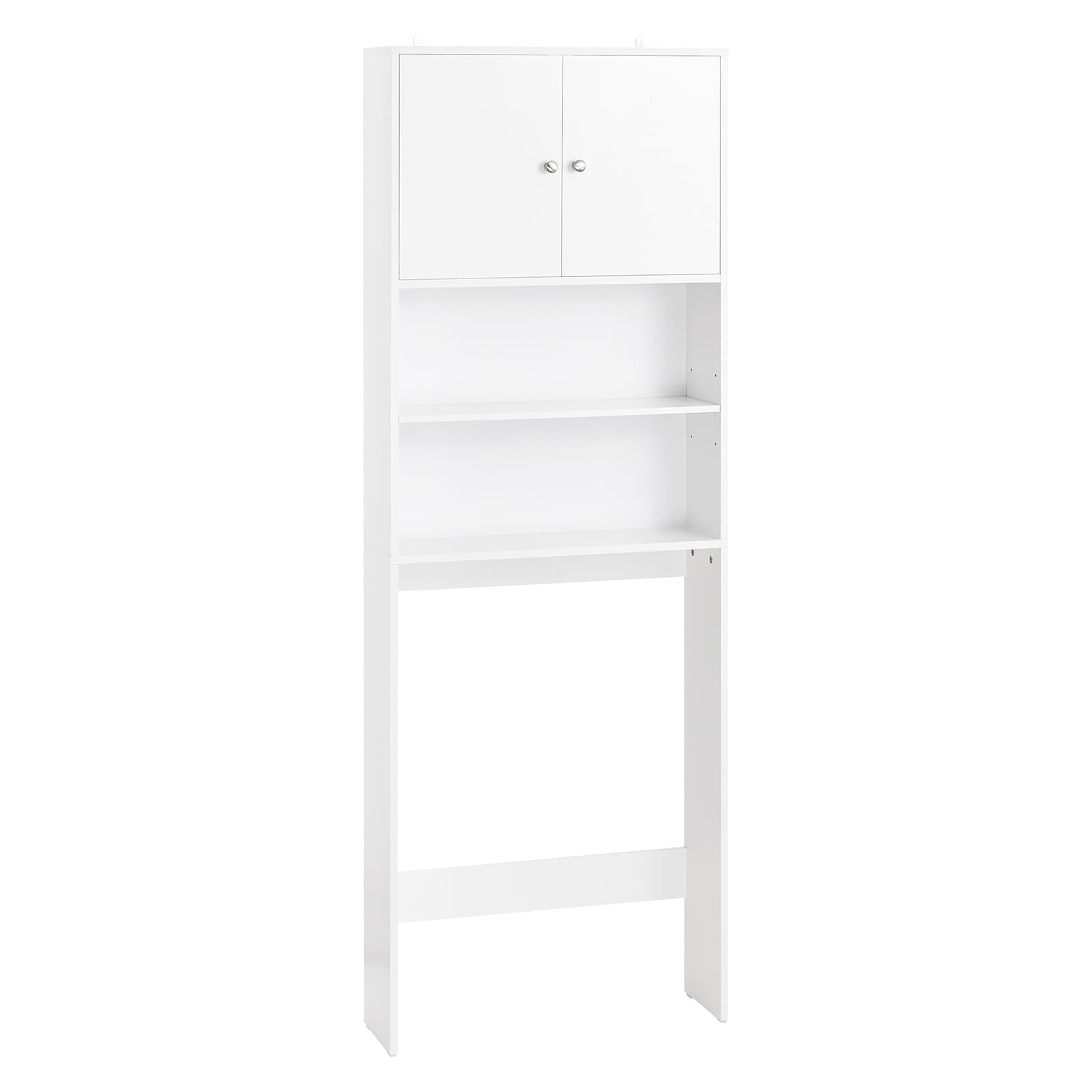 SoBuy WC-kaappi BZR165-W korkea, ekologinen valkoinen
