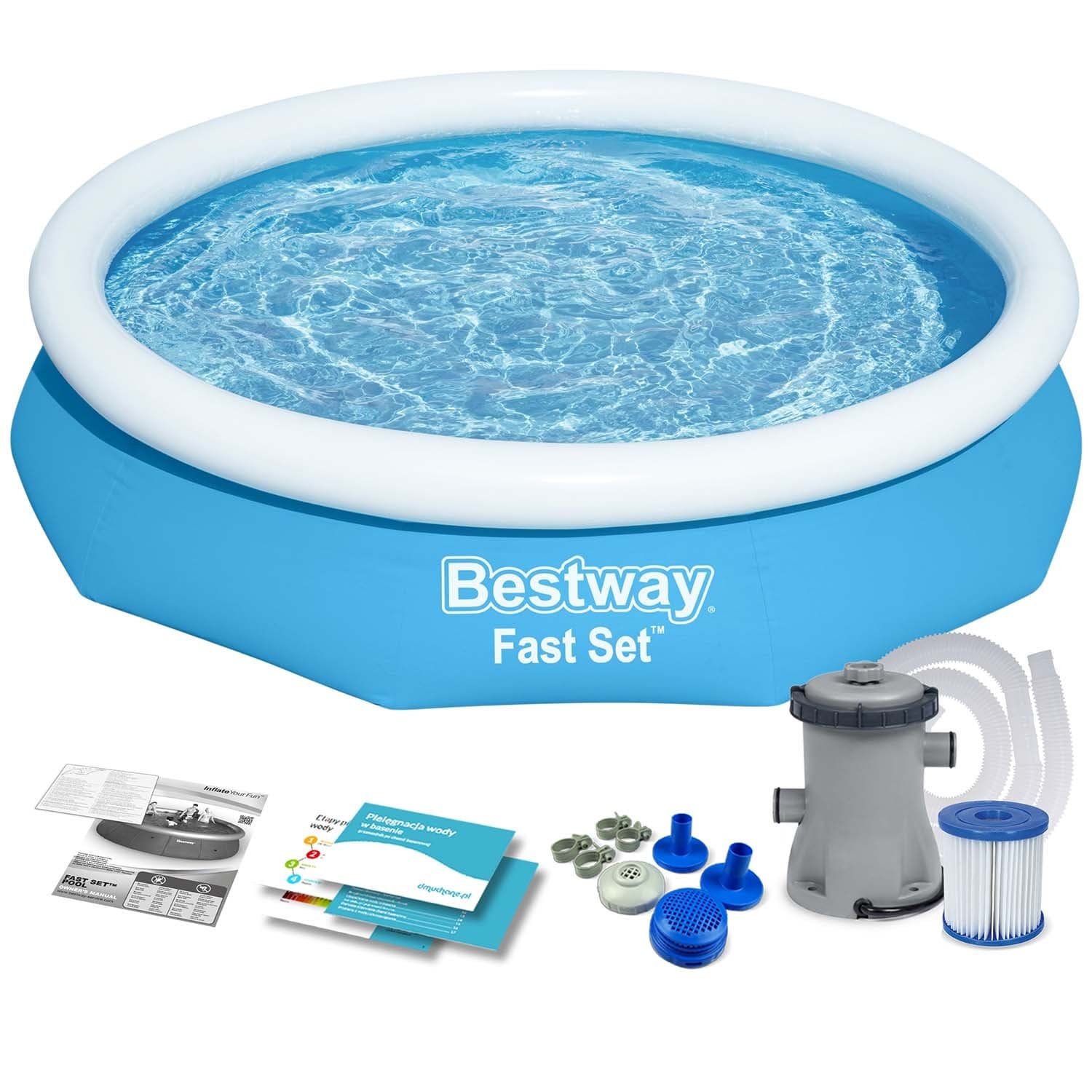 Bestway 57450 9-in-1 Jatkettava puutarhauima-allas 244 x 61 cm