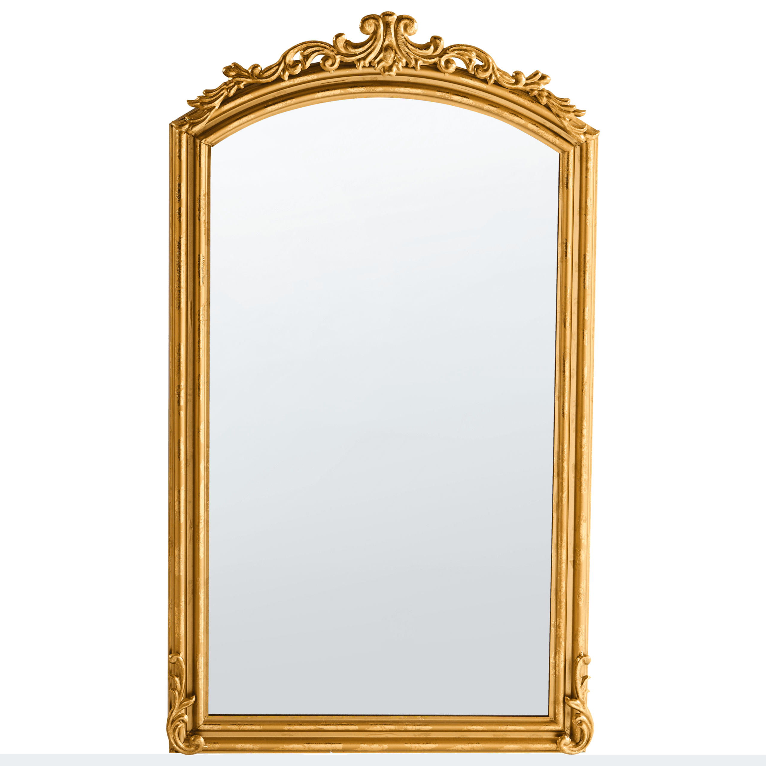 Seinäpeili GORGES 55 cm 96 cm metalli Kulta – Beliani