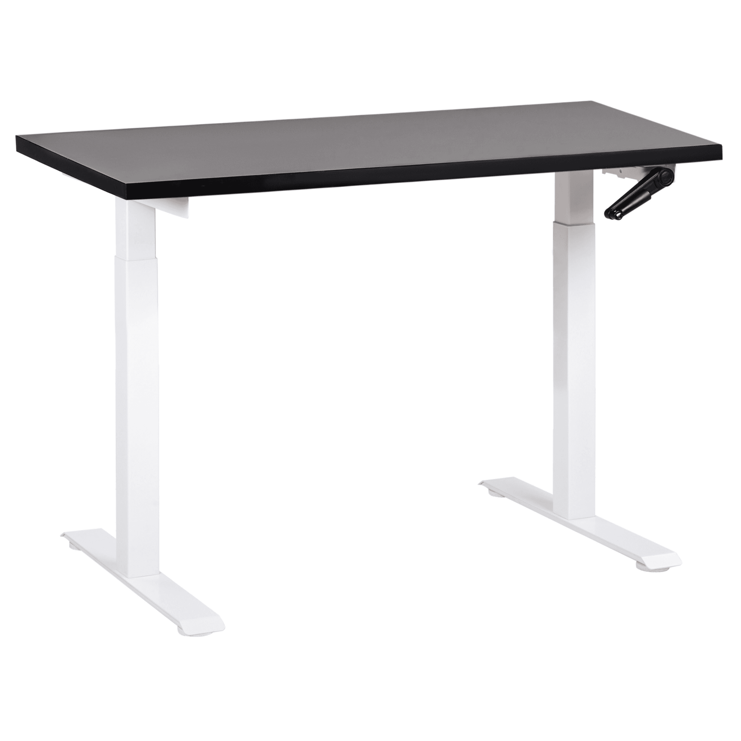 Manuaalisesti säädettävä työpöytä DESTINES Musta/valkoinen 120 cm 72 cm