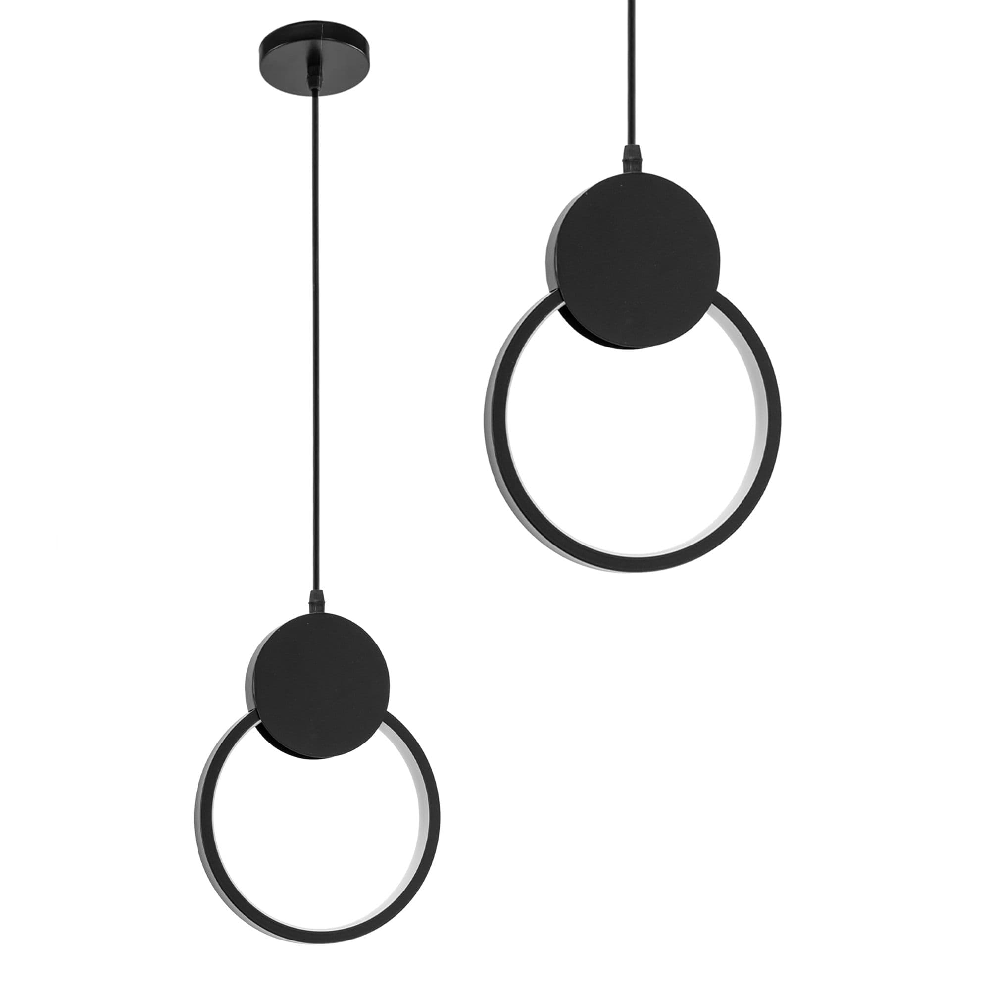 TOOLIGHT riippuva kattovalaisin LED APP852-CP musta, 26,5x20x26,5cm – Toolight