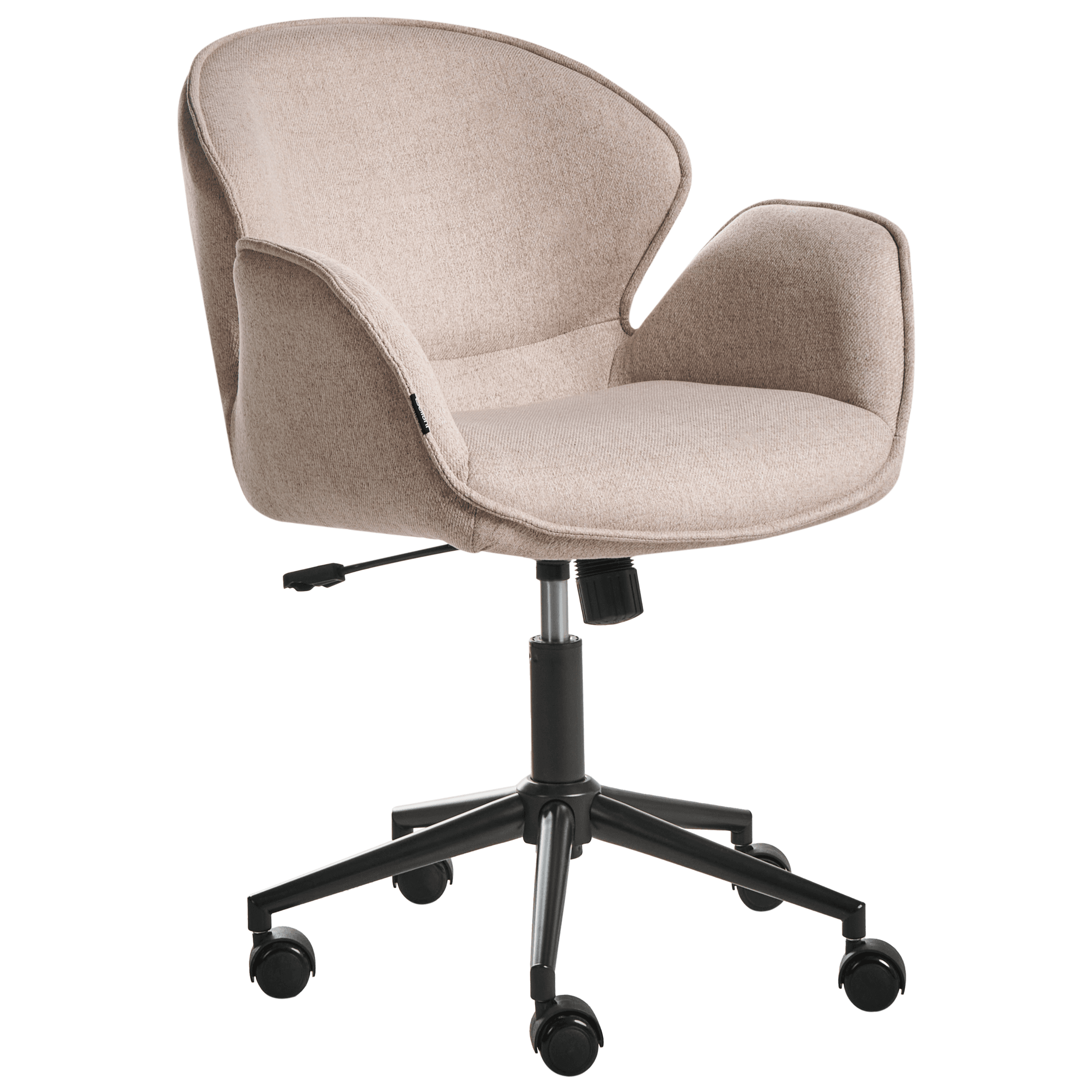 Työtuoli BELMAR kangas Ruskeanharmaa – Beliani