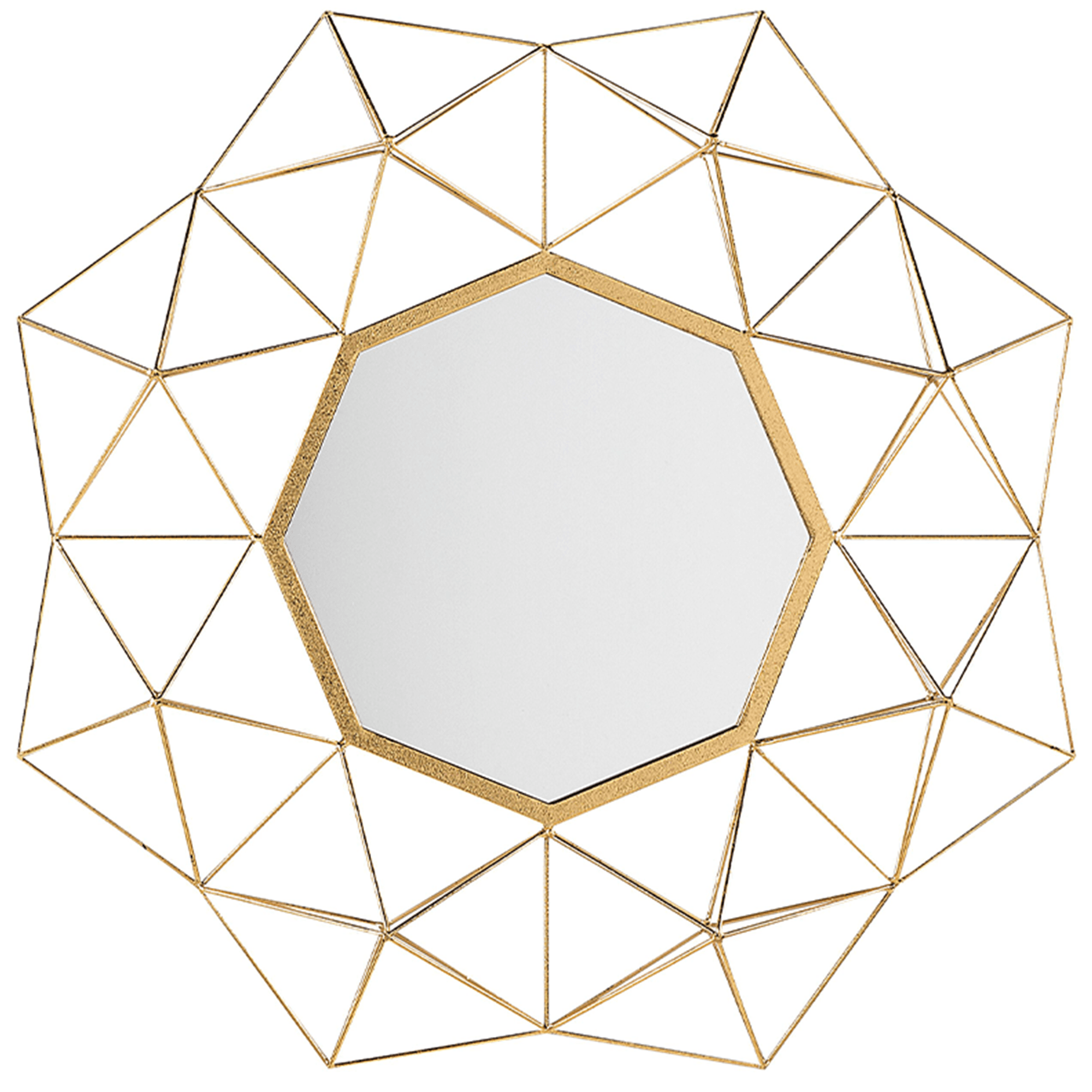 Seinäpeili GAILLAC 80 cm 80 cm metalli Kulta