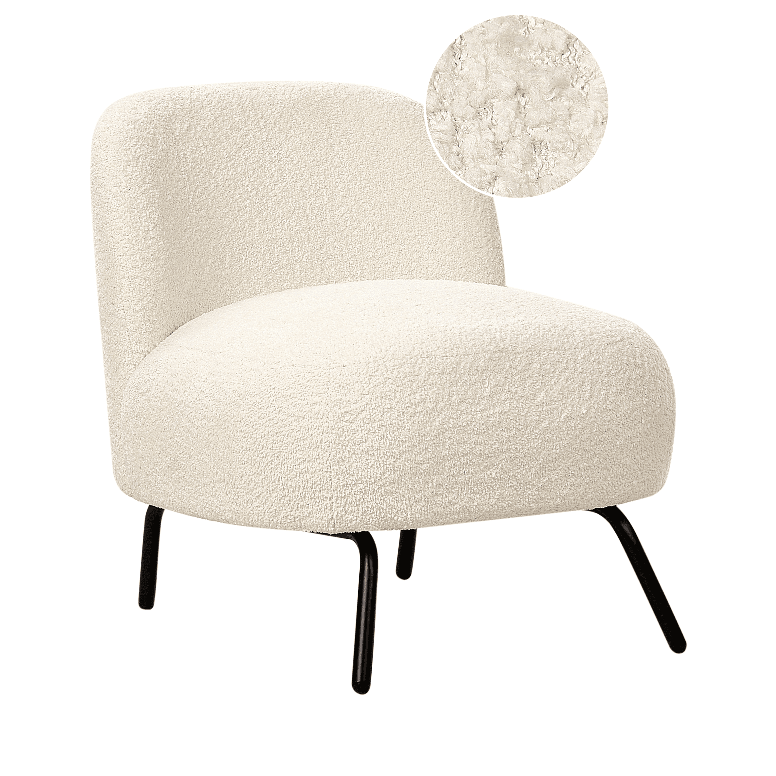 Nojatuoli KUMLA buklee Luonnonvalkoinen