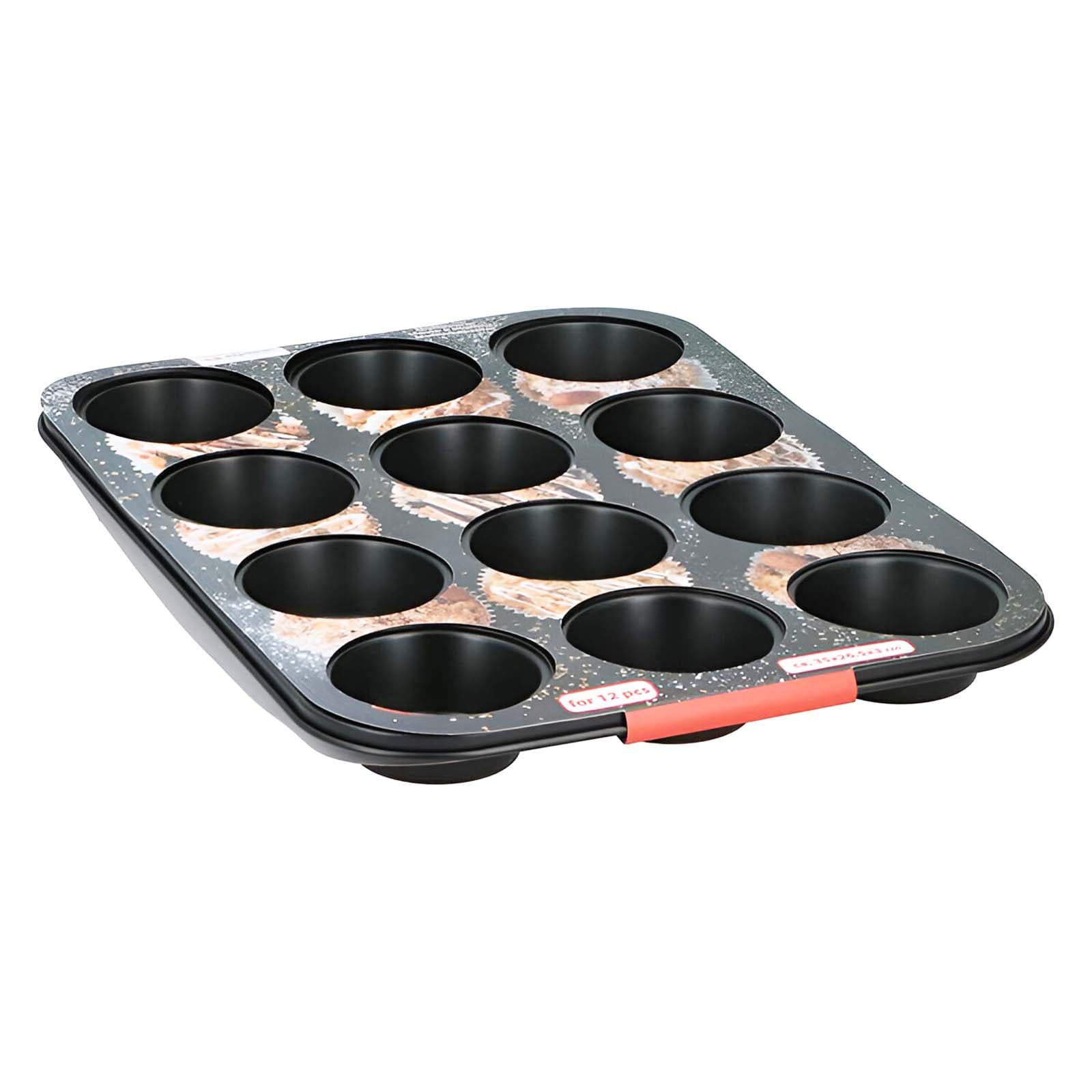 12 Kuopan Tarttumaton Muffinssi/Cupcake-vuoka Tasaisella Paistolla – ALPINA