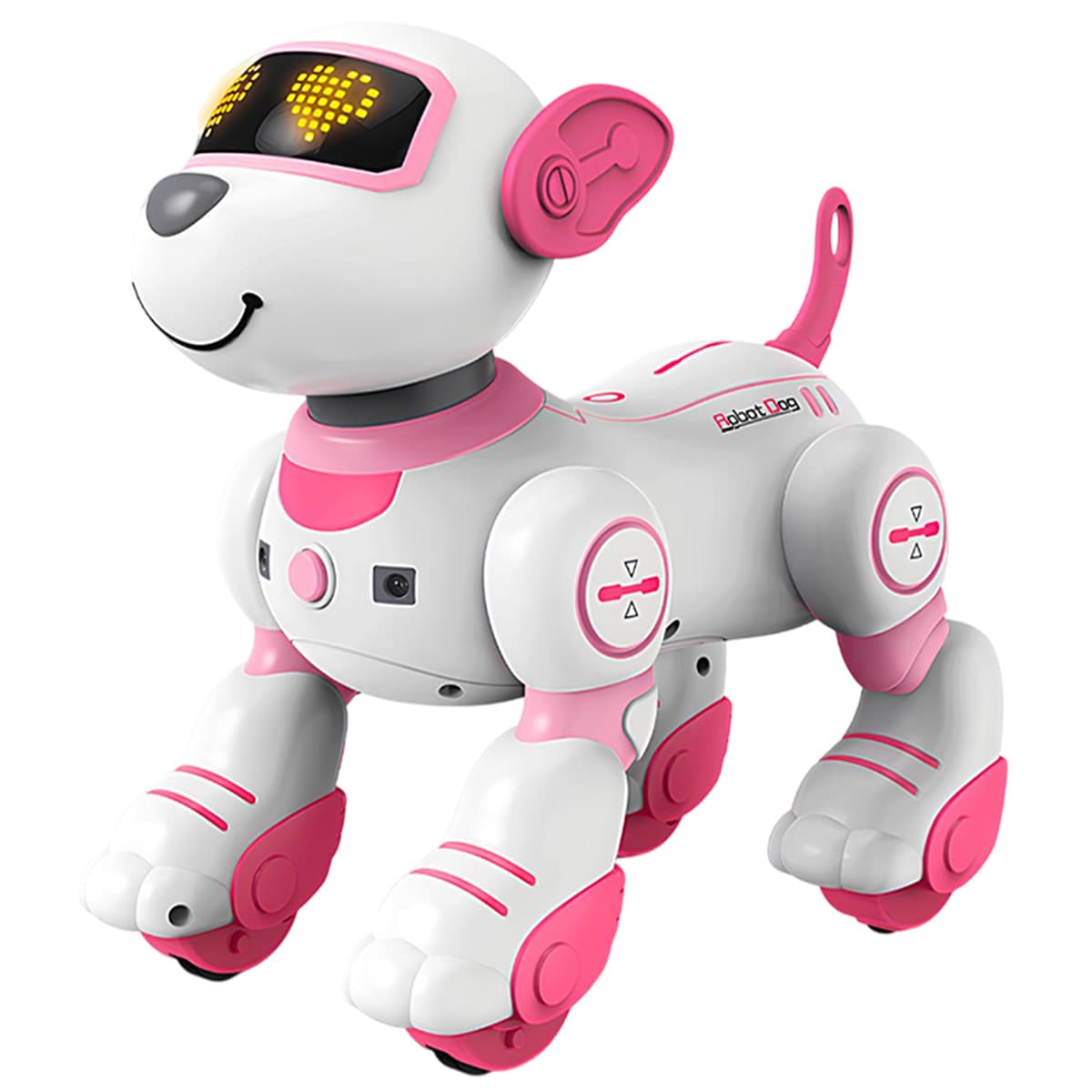 Kaukosäädettävä animoitu koira äänitehosteilla ja valoilla - Roxy-malli – Techkidz