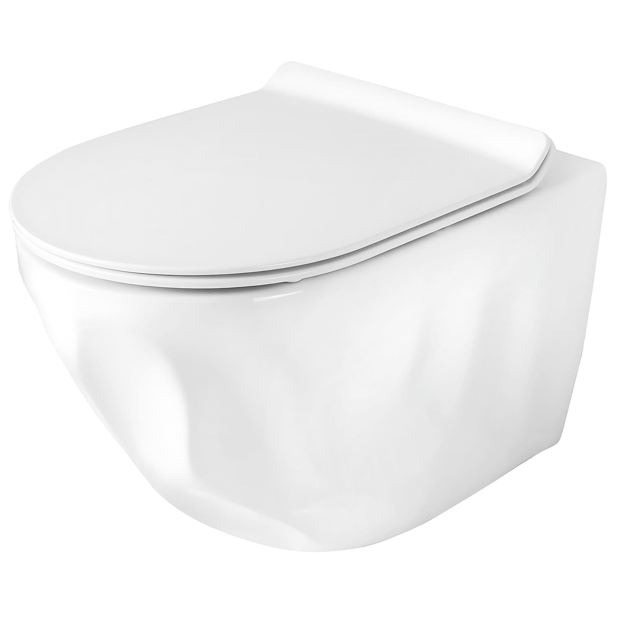 REA Seinä-WC Gustavo Rimless Valkoinen, 49X35,5X34CM