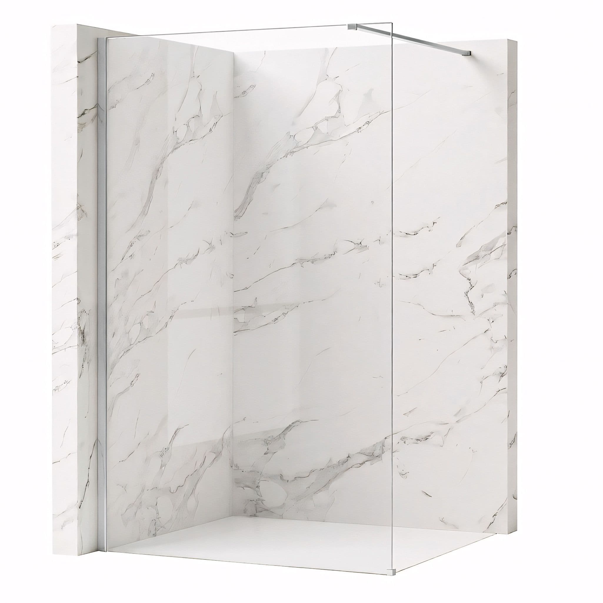 REA Suihkuseinä Flexi 100 kromi, 100X0, 8X195CM