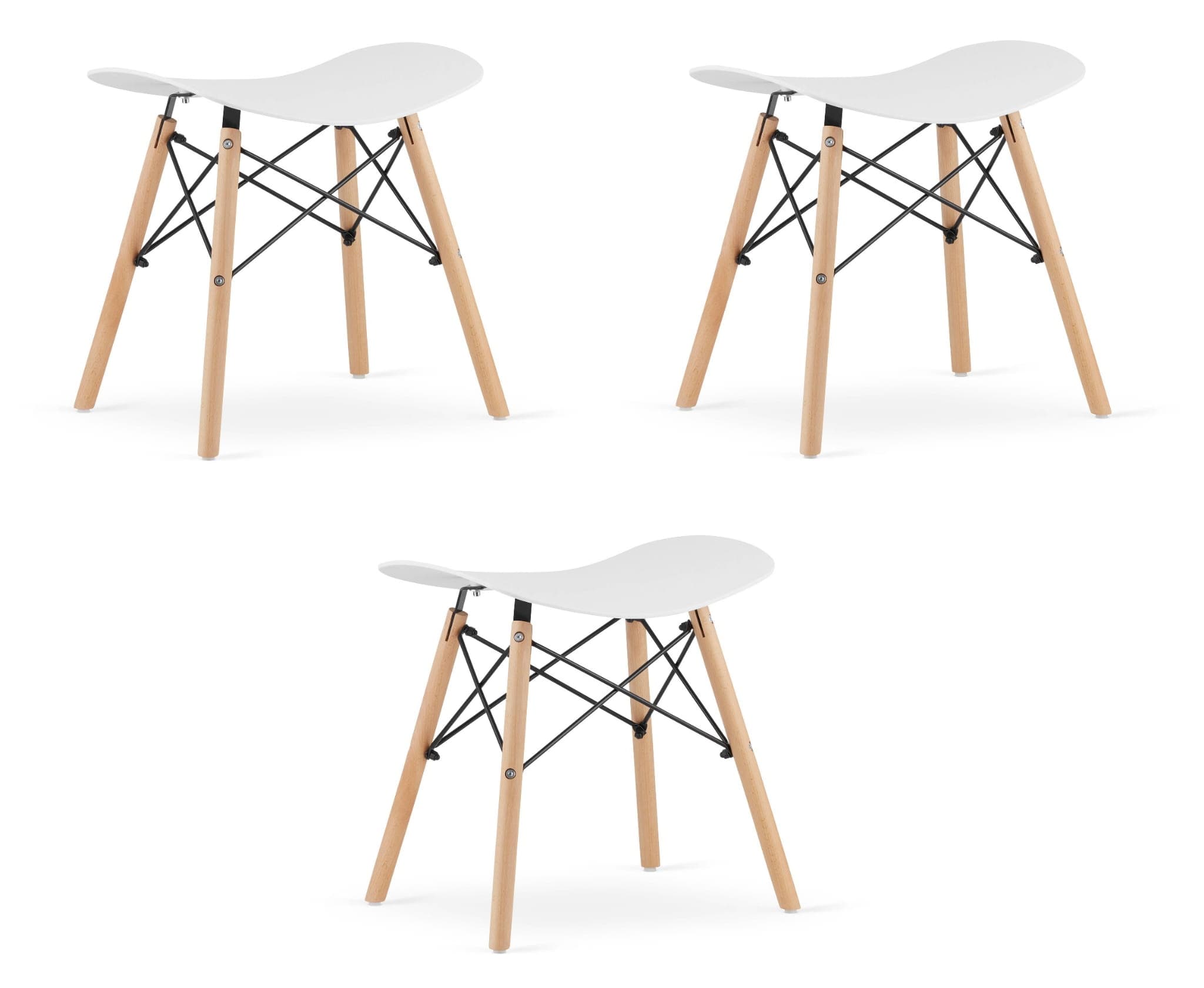 OSKAR KORFU jakkara 3 kpl, valkoinen – Leobert