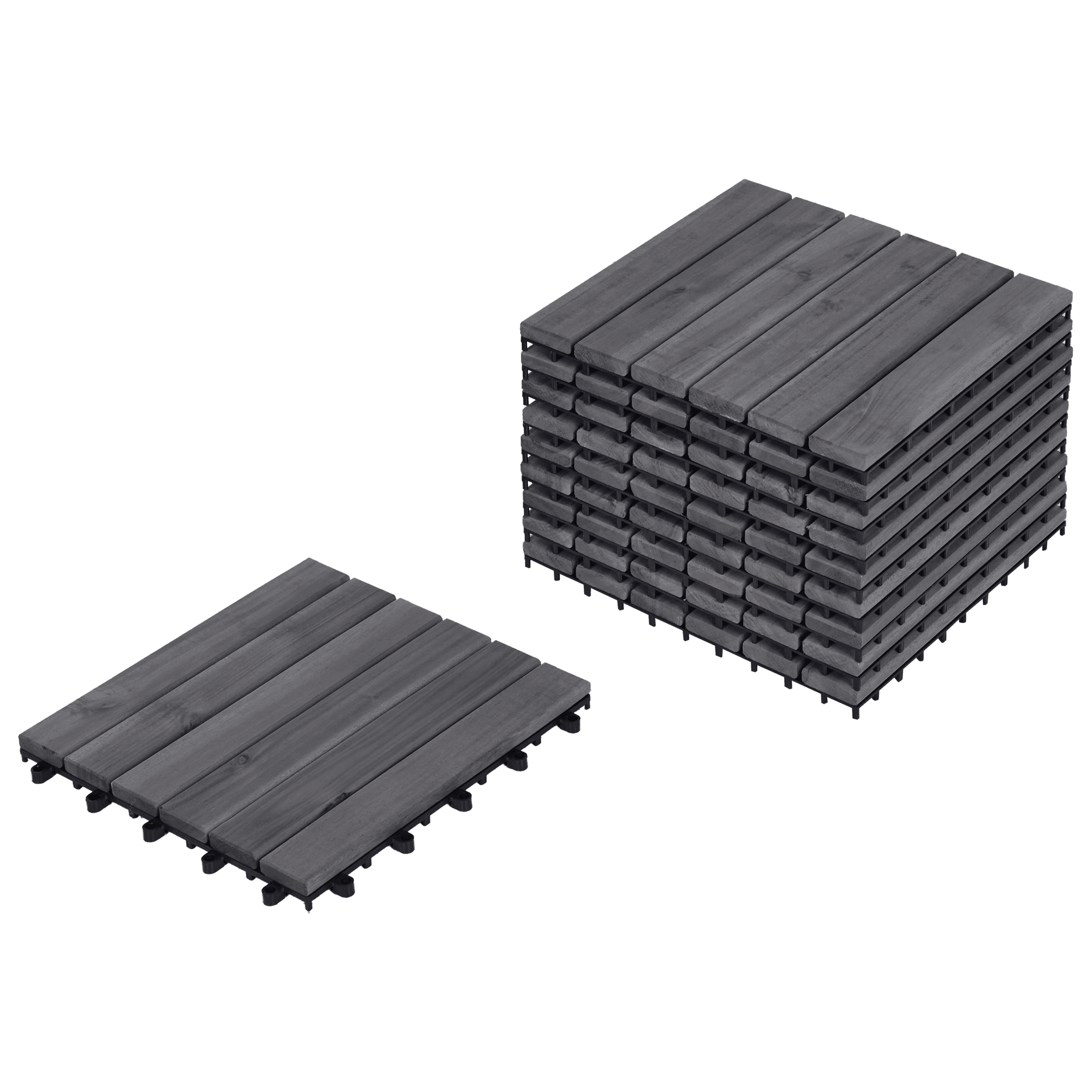 Terassilaatta ACCETTURA sertifioitu akaasia Harmaa – Beliani