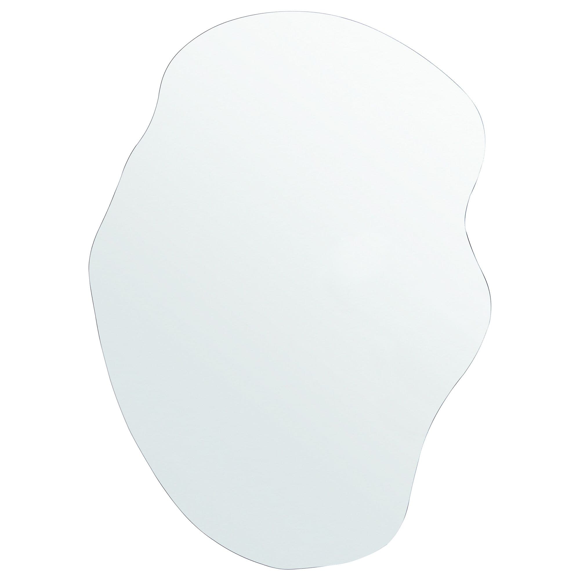 Seinäpeili FALAISE 50 cm 70 cm Hopea – Beliani