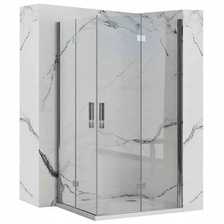 REA Suihkukaappi MOLIER DOUBLE 80X100 kromi, 80X100X190CM