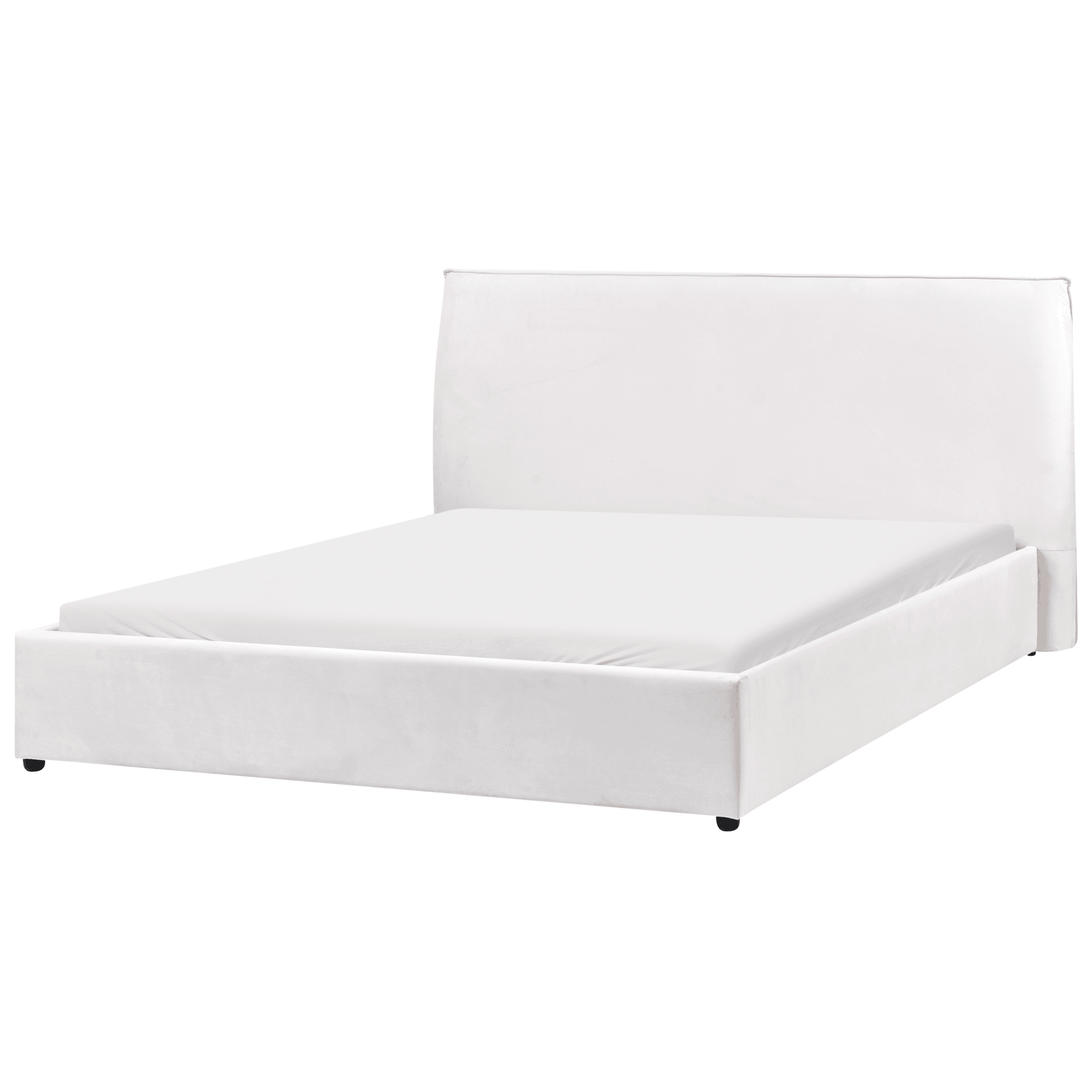 Sänky sametti LAVAUR 160 x 200 cm Luonnonvalkoinen