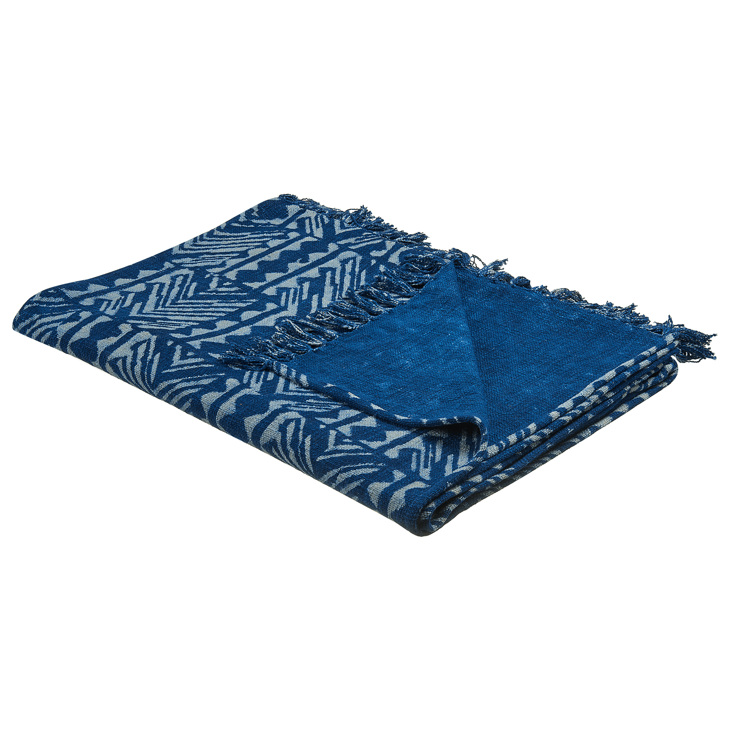 Torkkupeitto SHIVPURI puuvilla 130 x 180 cm Sininen – Beliani