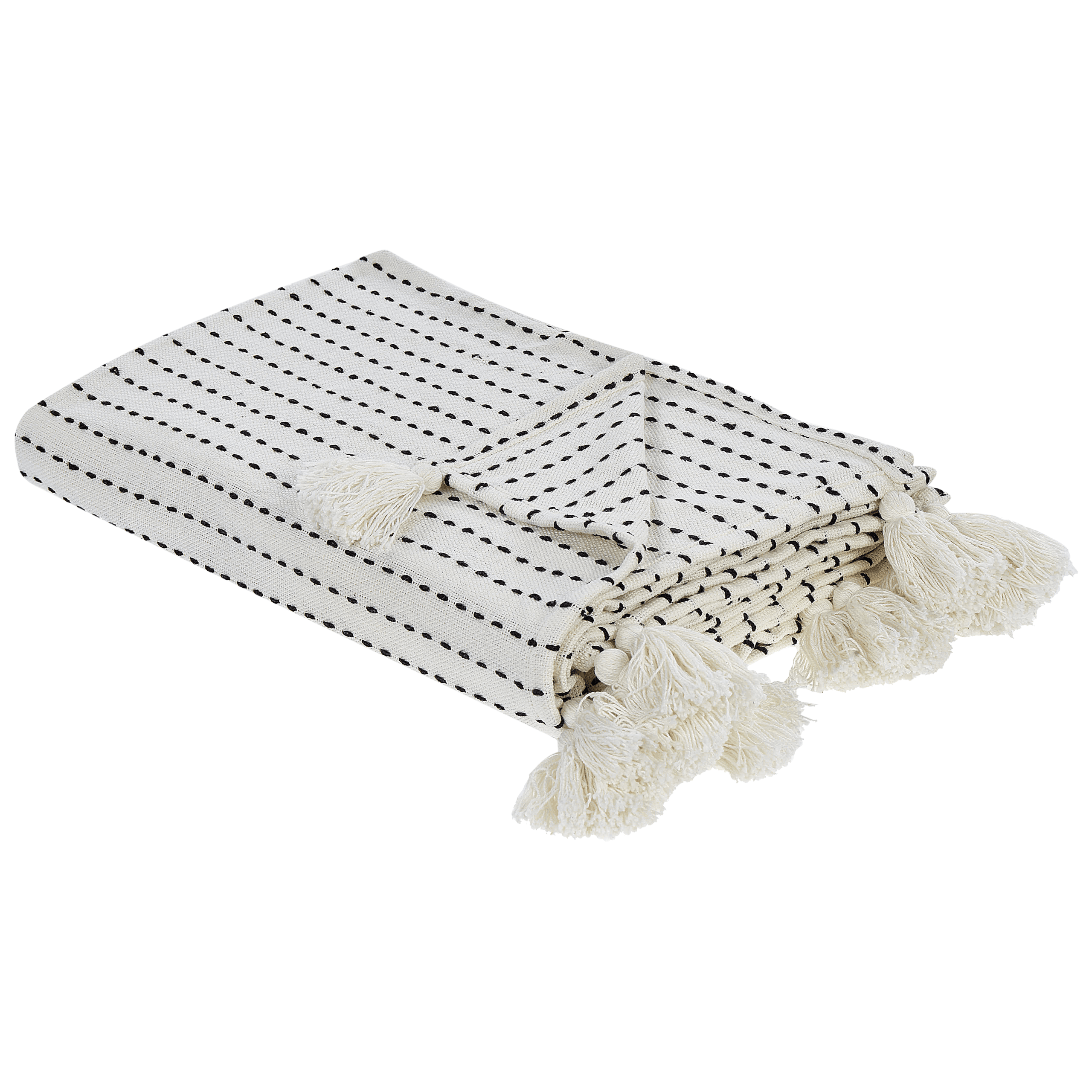 Päiväpeitto MODAR puuvilla 220 x 240 cm Luonnonvalkoinen – Beliani