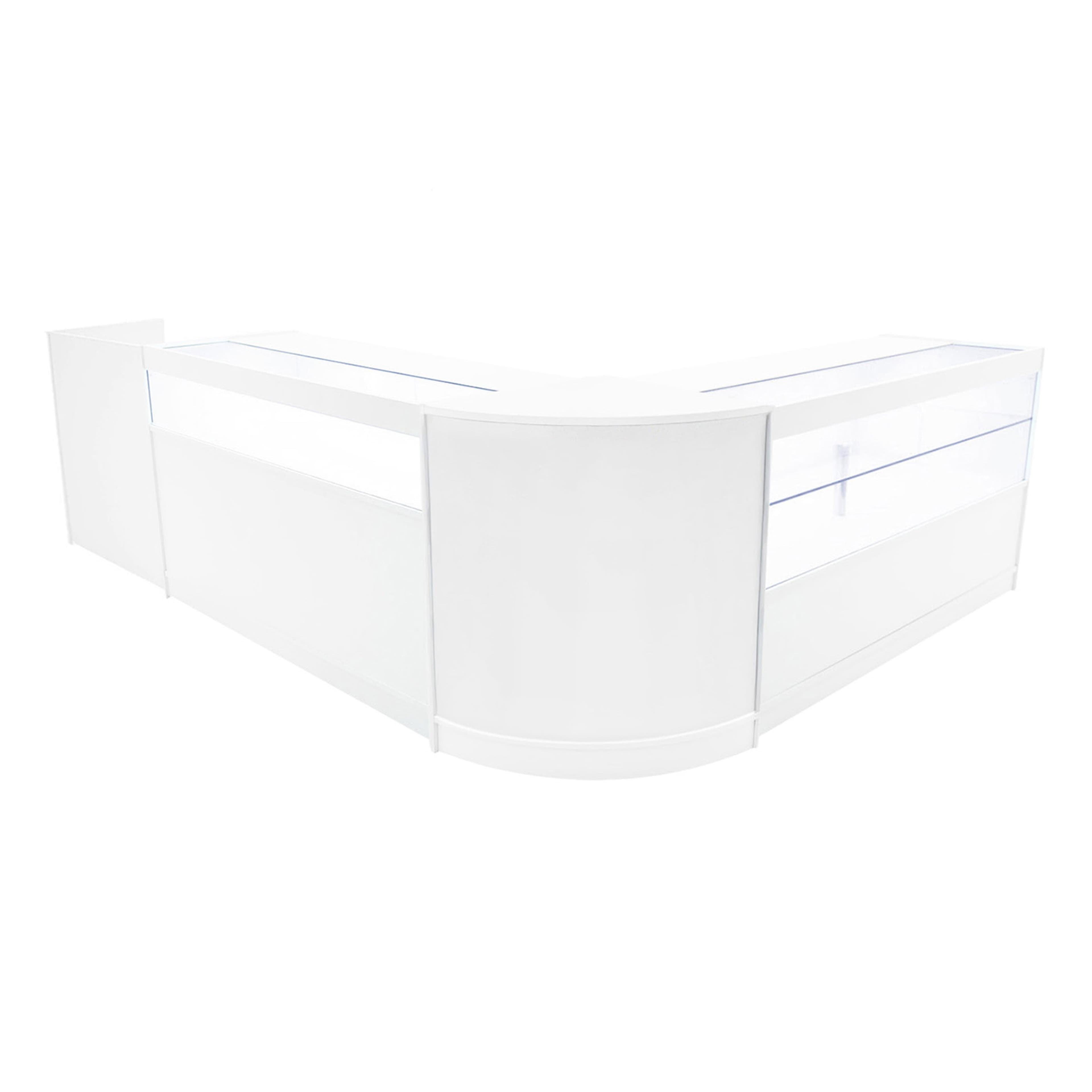 Gravity LED -myymälätiskisarja B1500, C1500, TB60 ja CM60 - valkoinen