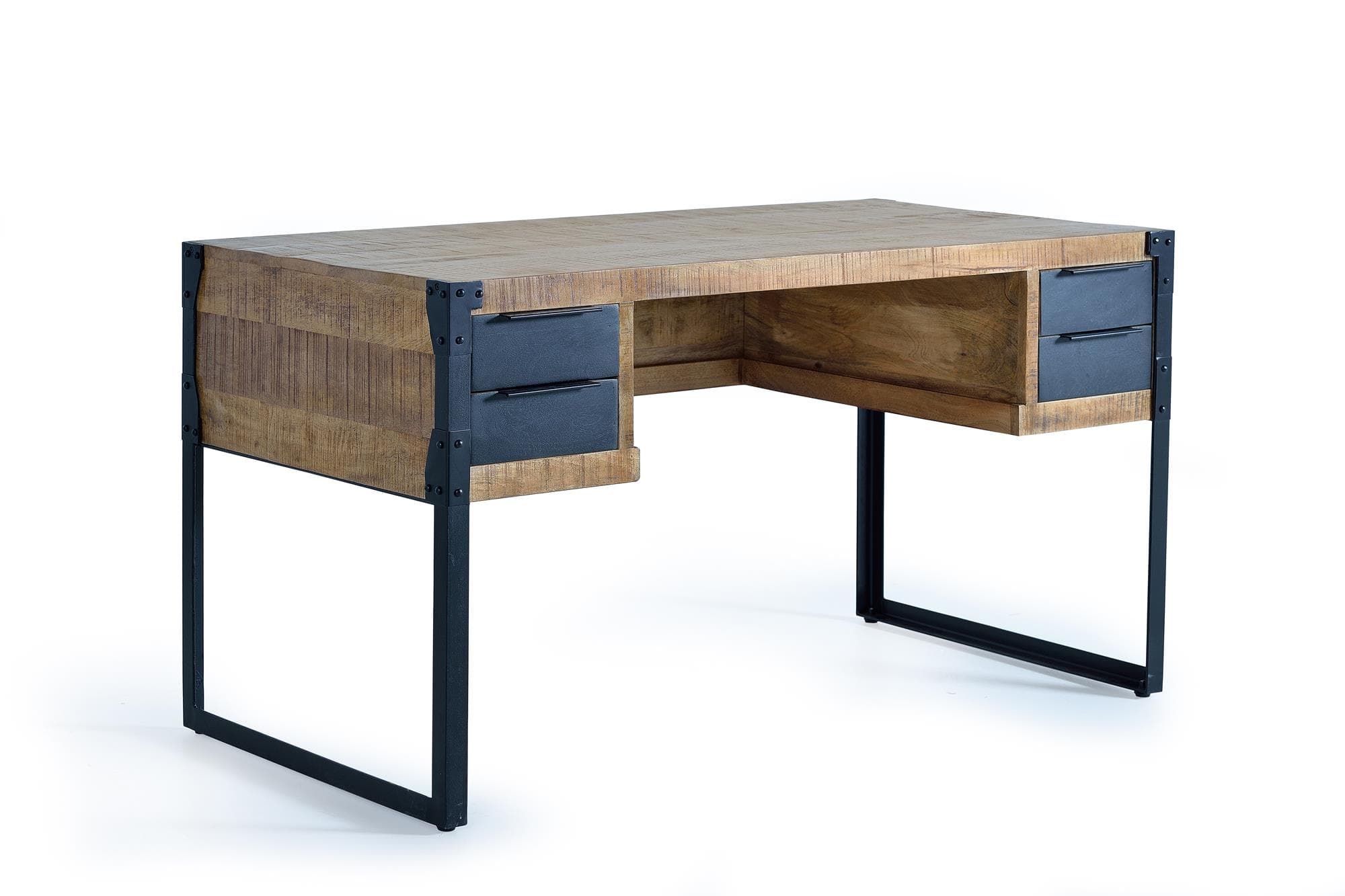 Mangopuusta ja metallista valmistettu työpöytä – Giner y Colomer