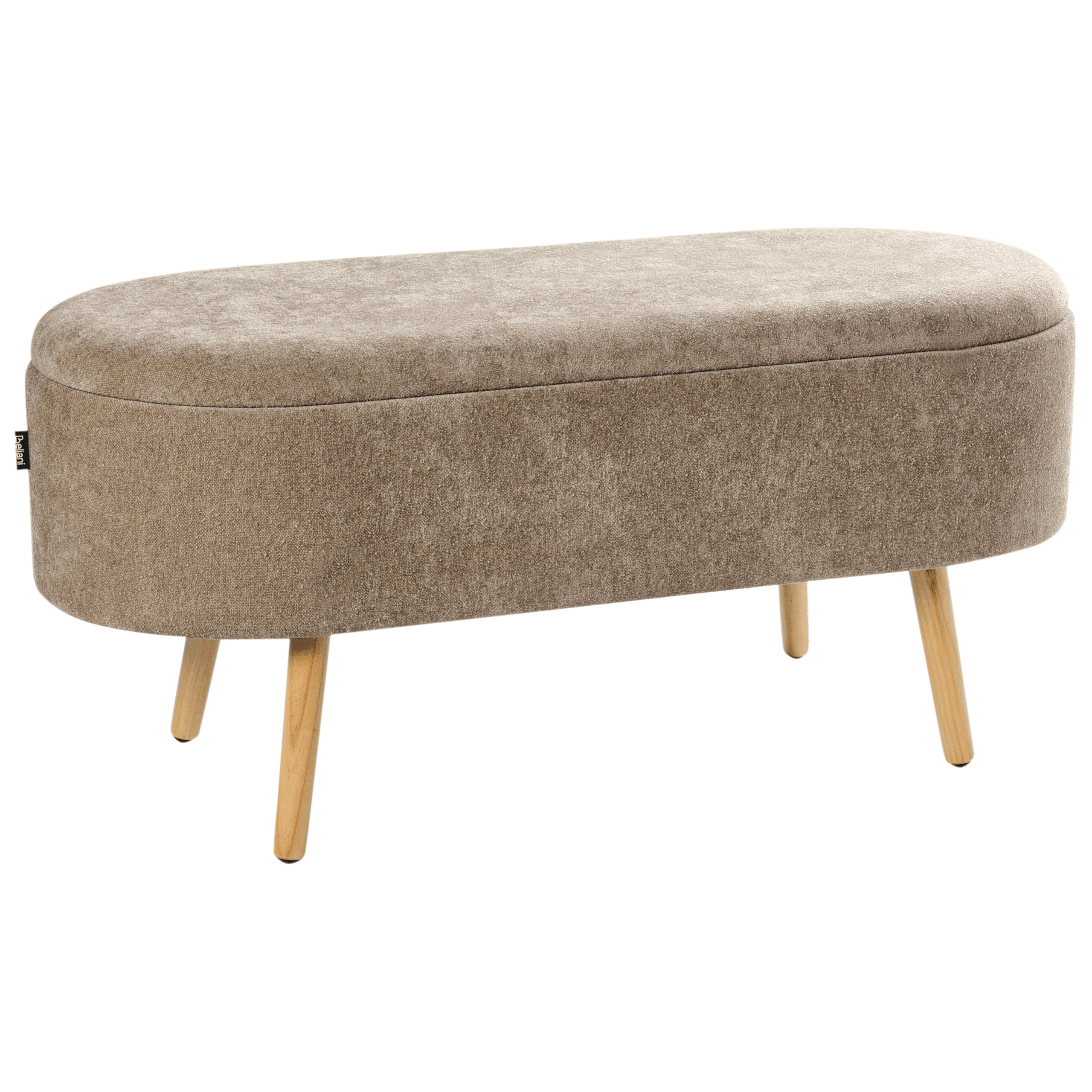 Säilytyspenkki OKLAHOMA chenille Vaaleanruskea