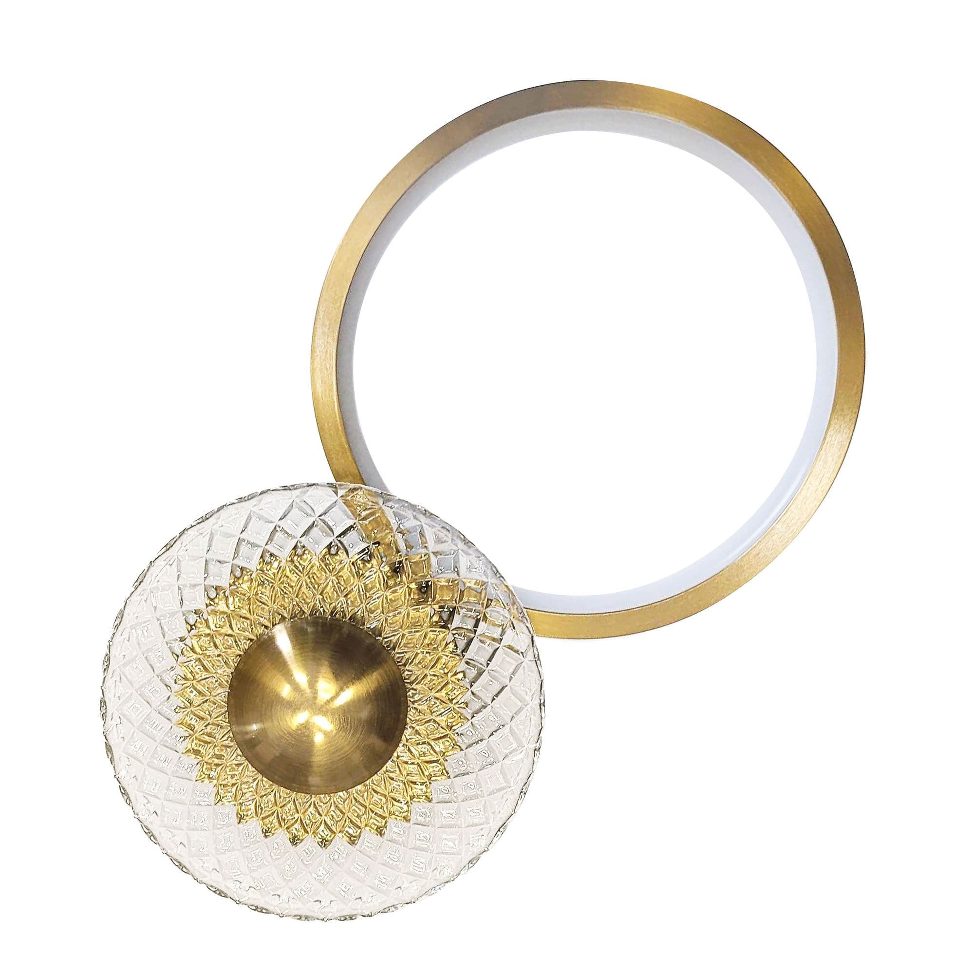 TOOLIGHT seinävalaisin LHJ071-W harjattu kulta, 18X18X30CM – Toolight