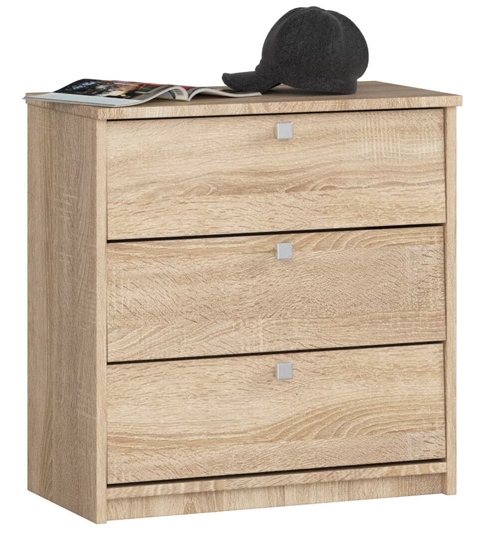 Akord Pieni Kenkäkaappi 3 kippiovea Sonoma-tammi 60x31x62 – Akord