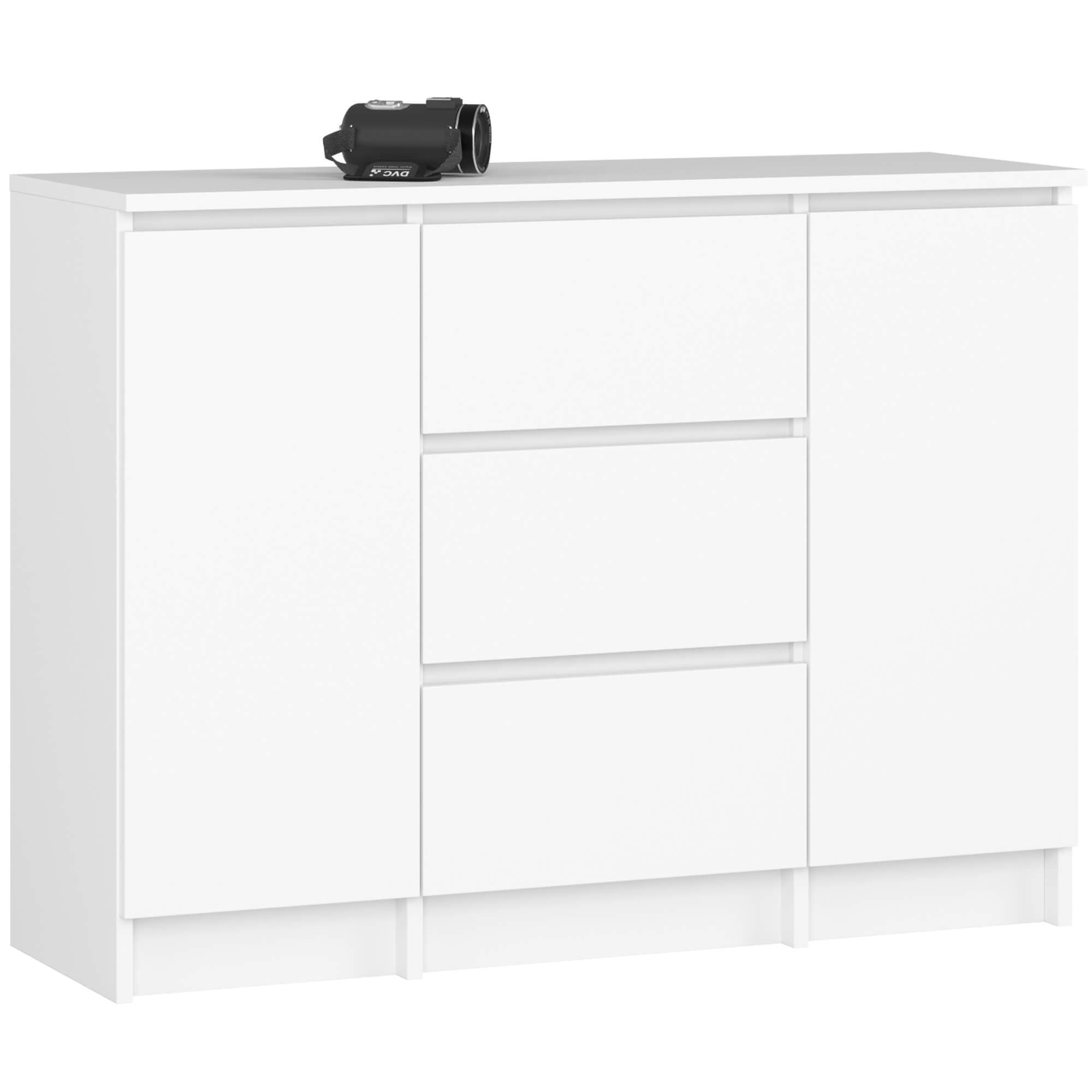 Akord Lipasto 2 Ovea 3 Laatikoa Valkoinen 101x35x76 – Akord