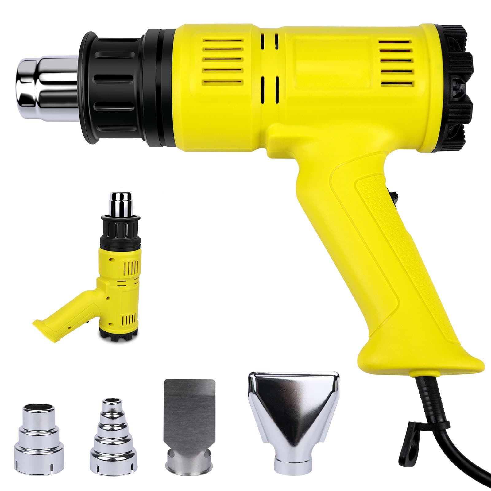 NETTLIFE kuumailmapistooli Kuumailmapistooli 2000 W säädettävä sarja 60℃-600℃ 2000 W, maks. 600,00 °C – Nettlife