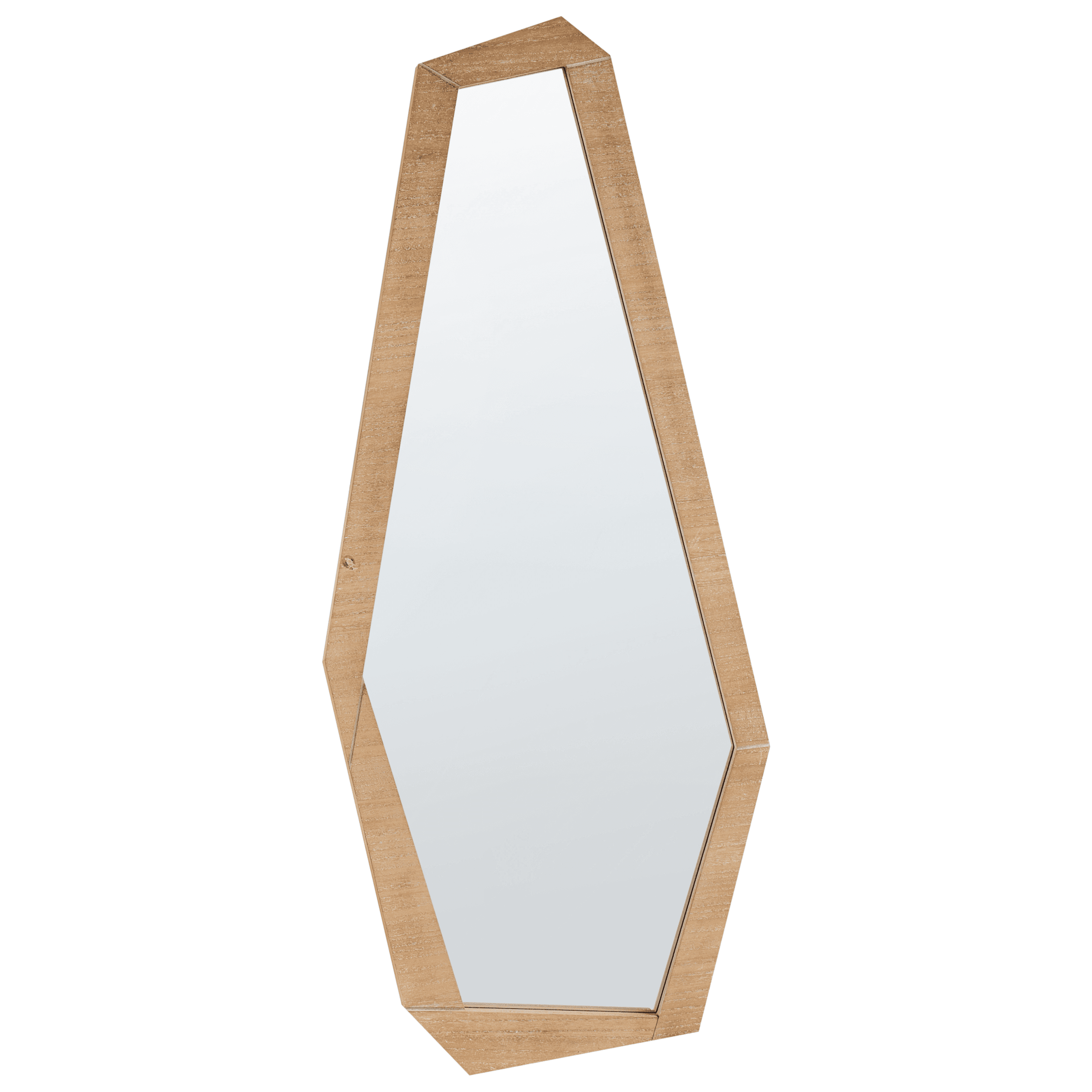 Seinäpeili CHANU 44 cm 104 cm Vaaleanruskea