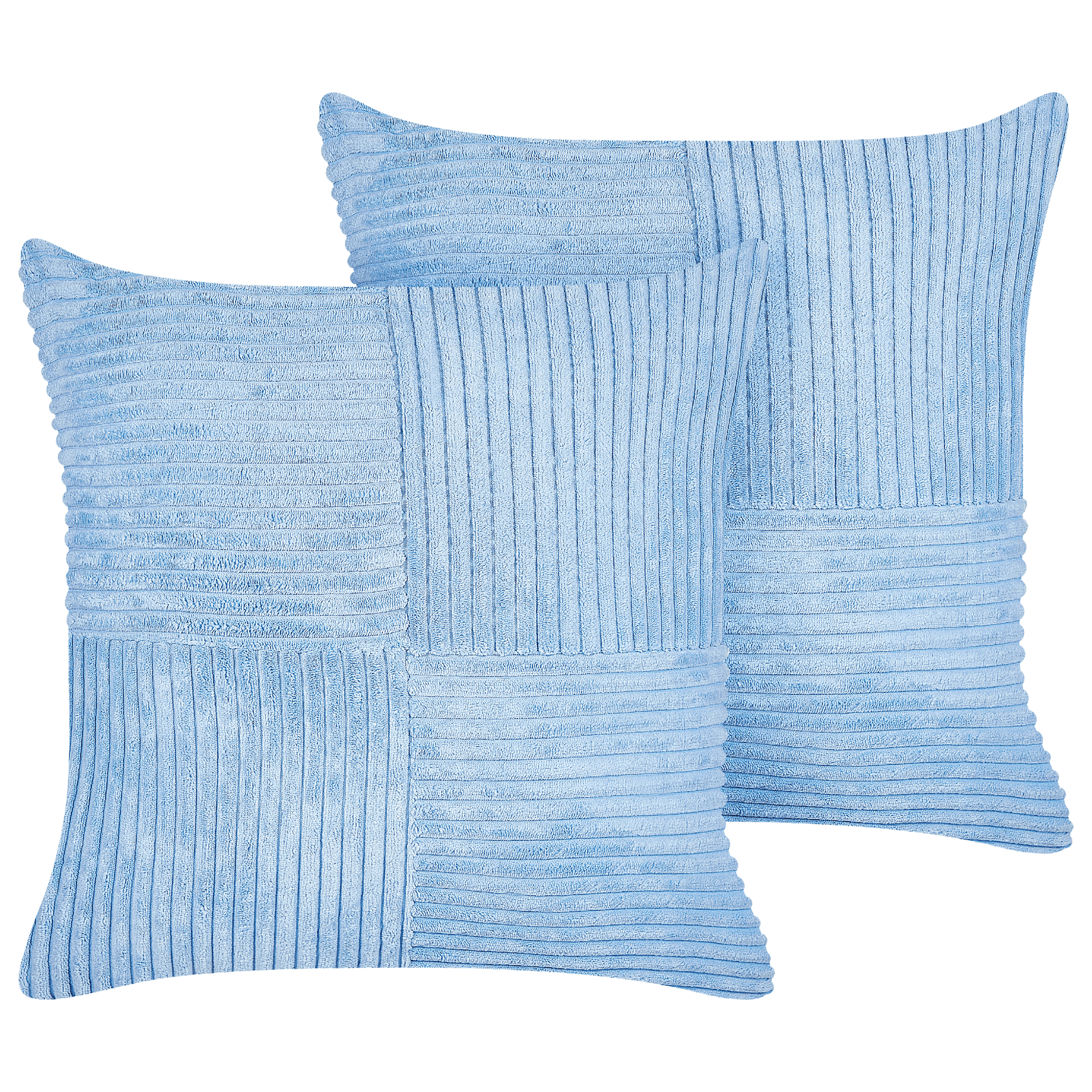Koristetyynysetti 2 kpl MILLET vakosametti 43 x 43 cm Sininen Geometrinen kuvio