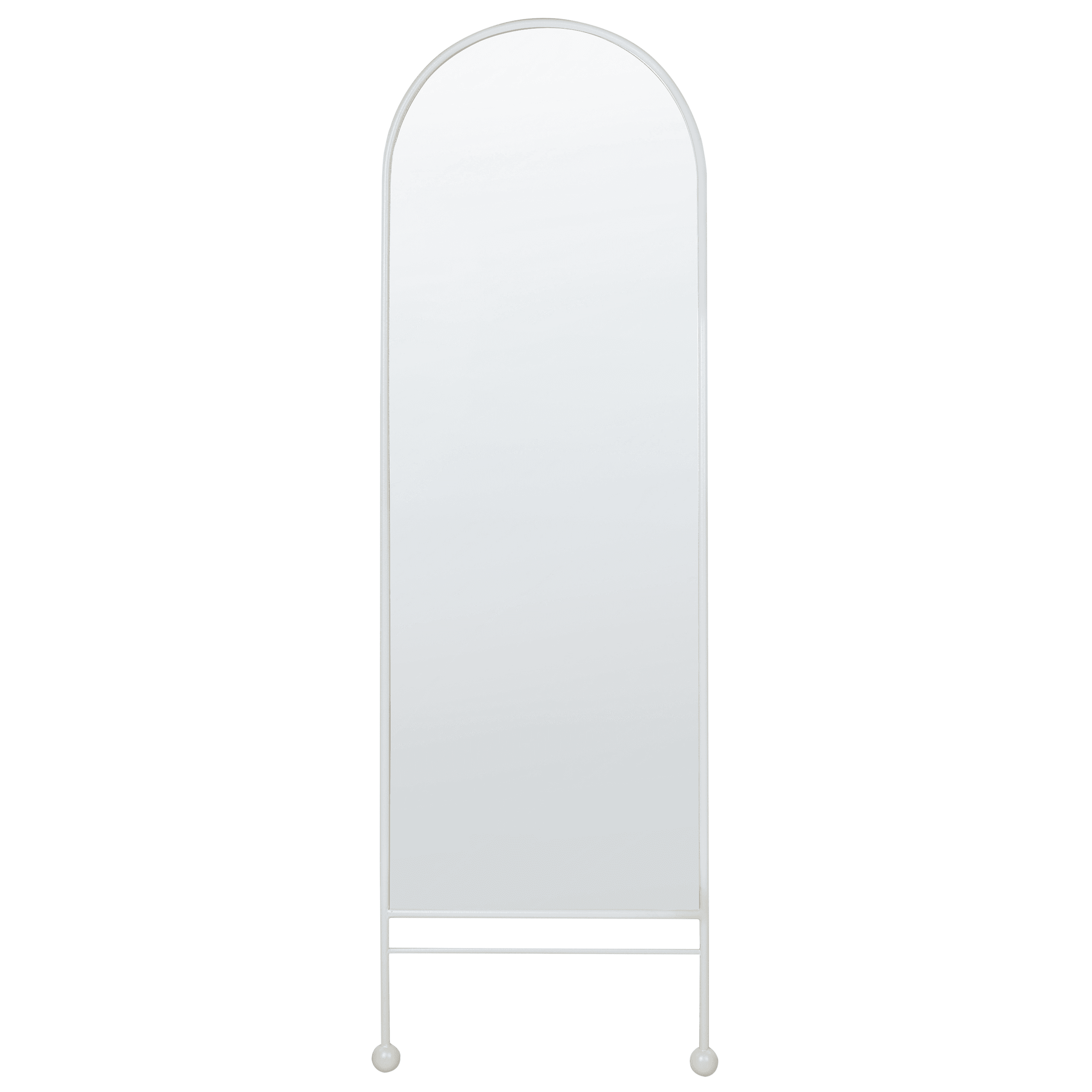 Seinäpeili JARNAGES 45 cm 145 cm metalli Valkoinen – Beliani