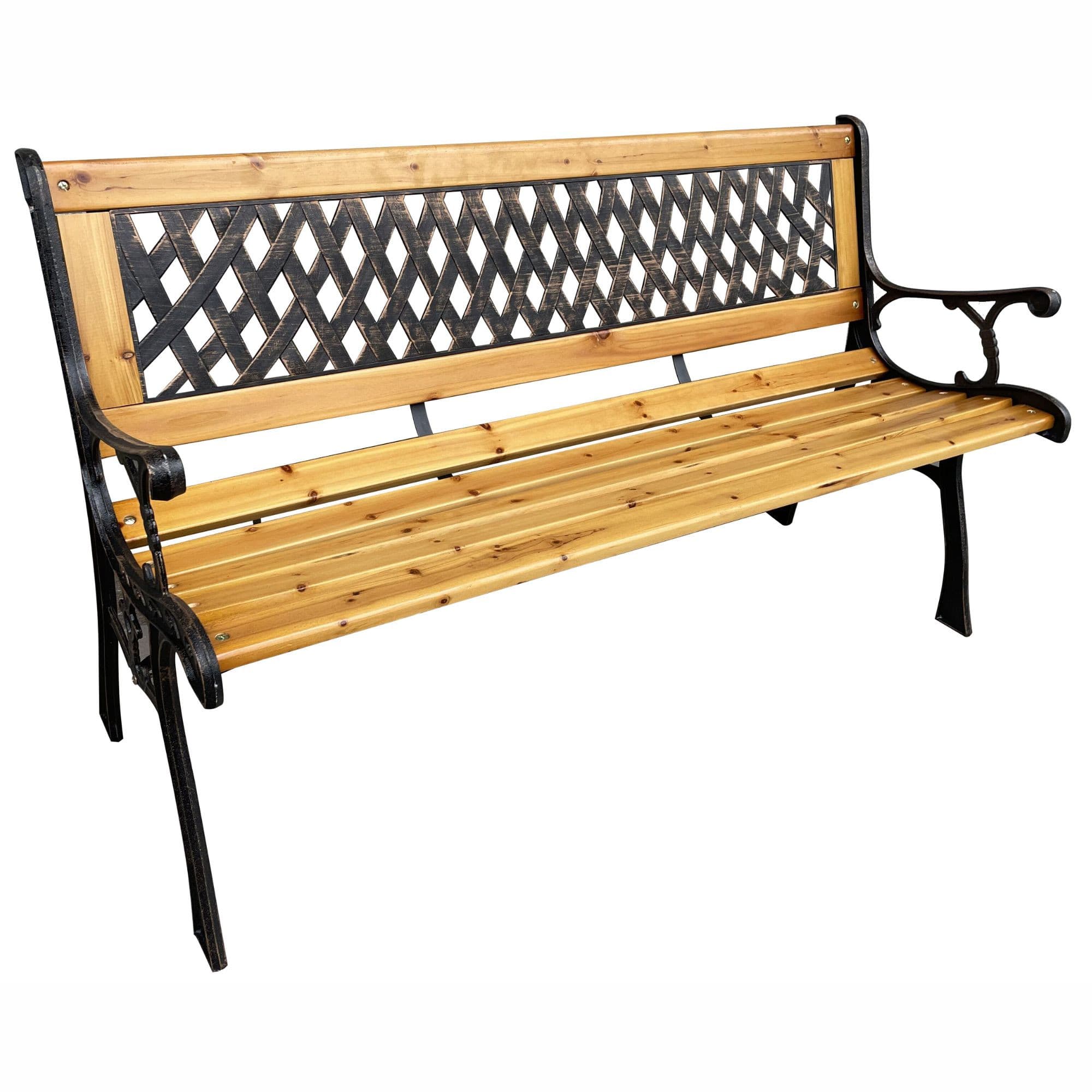 Akord Puutarhapenki Mirt Ruskea/Luonnonpuu 125x52x73 – Akord