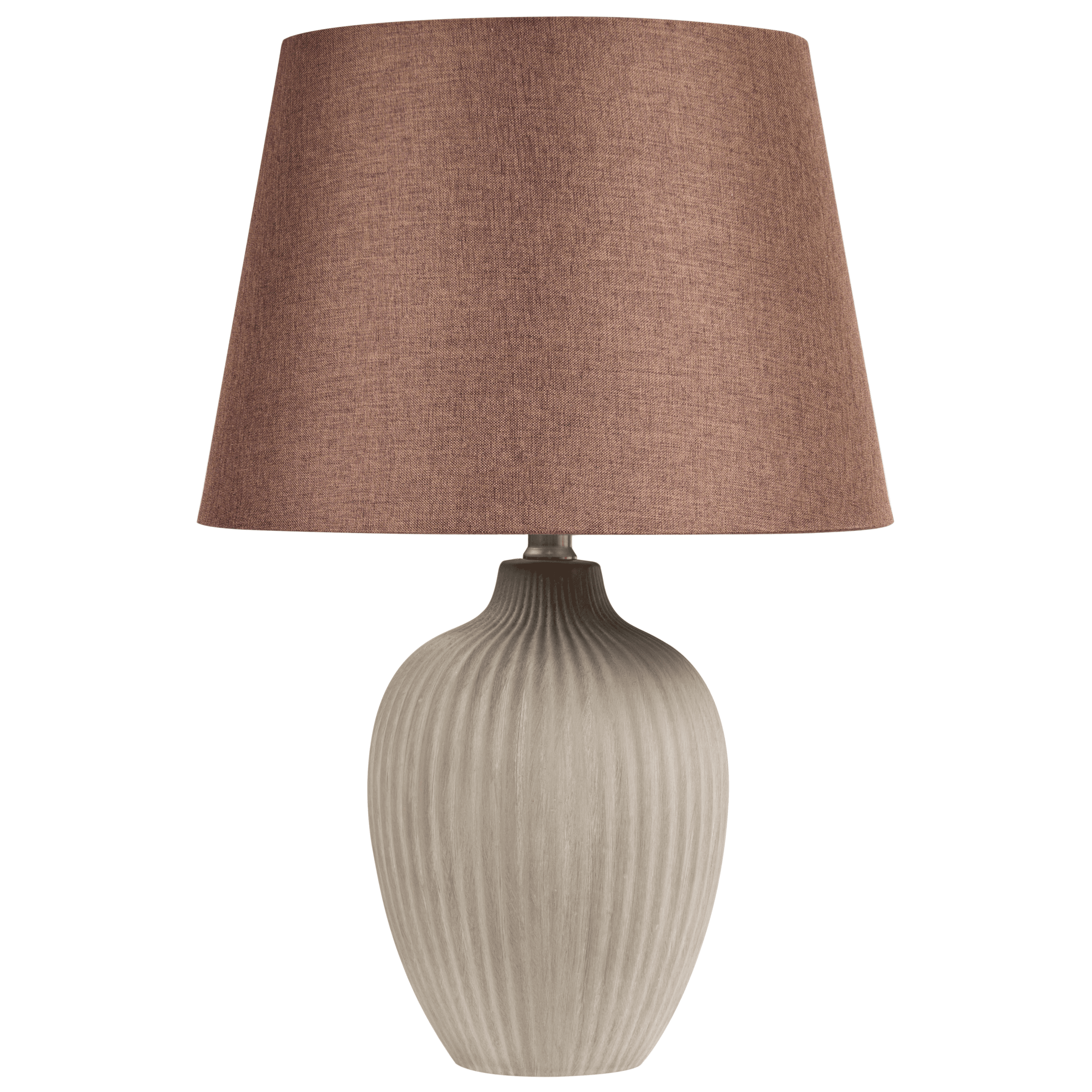 Pöytävalaisin FERGUS keramiikka Ruskea – Beliani