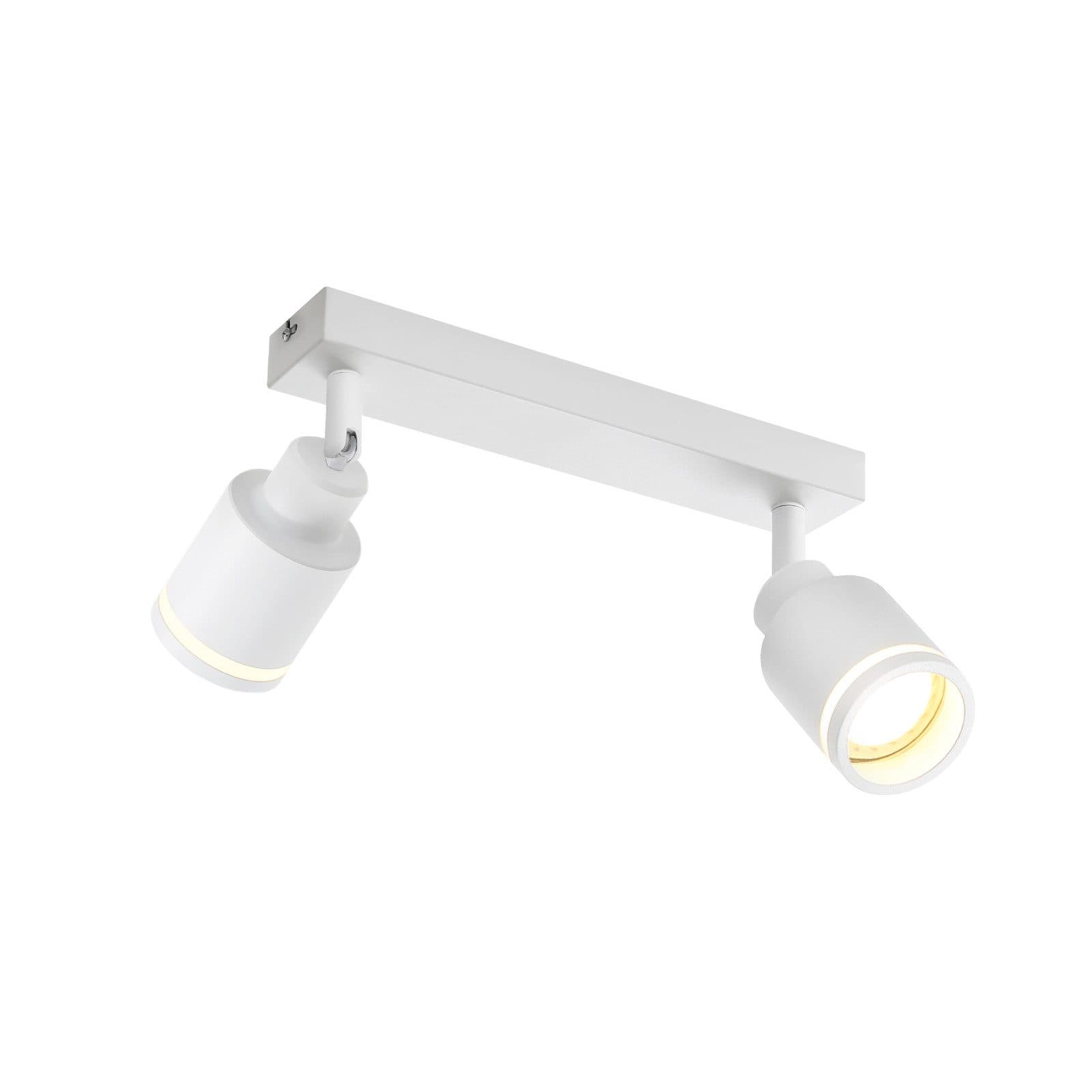 NETTLIFE Kattospotti moderni kattovalaisin 2 säädettävällä lampulla kattovalaisin GU10 metalli – Nettlife