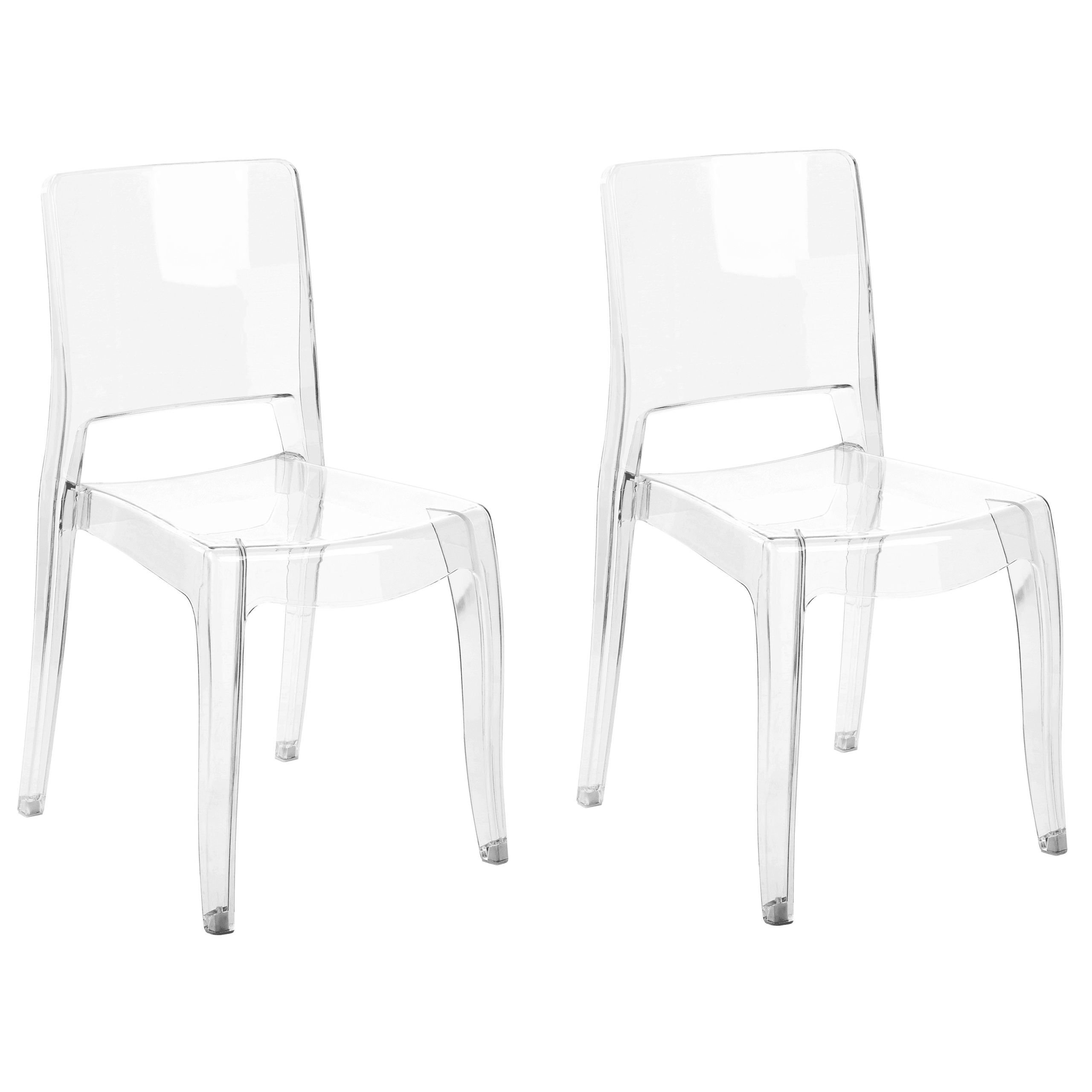 Ruokatuolisetti 2 kpl WESTBRIDGE Kirkas – Beliani