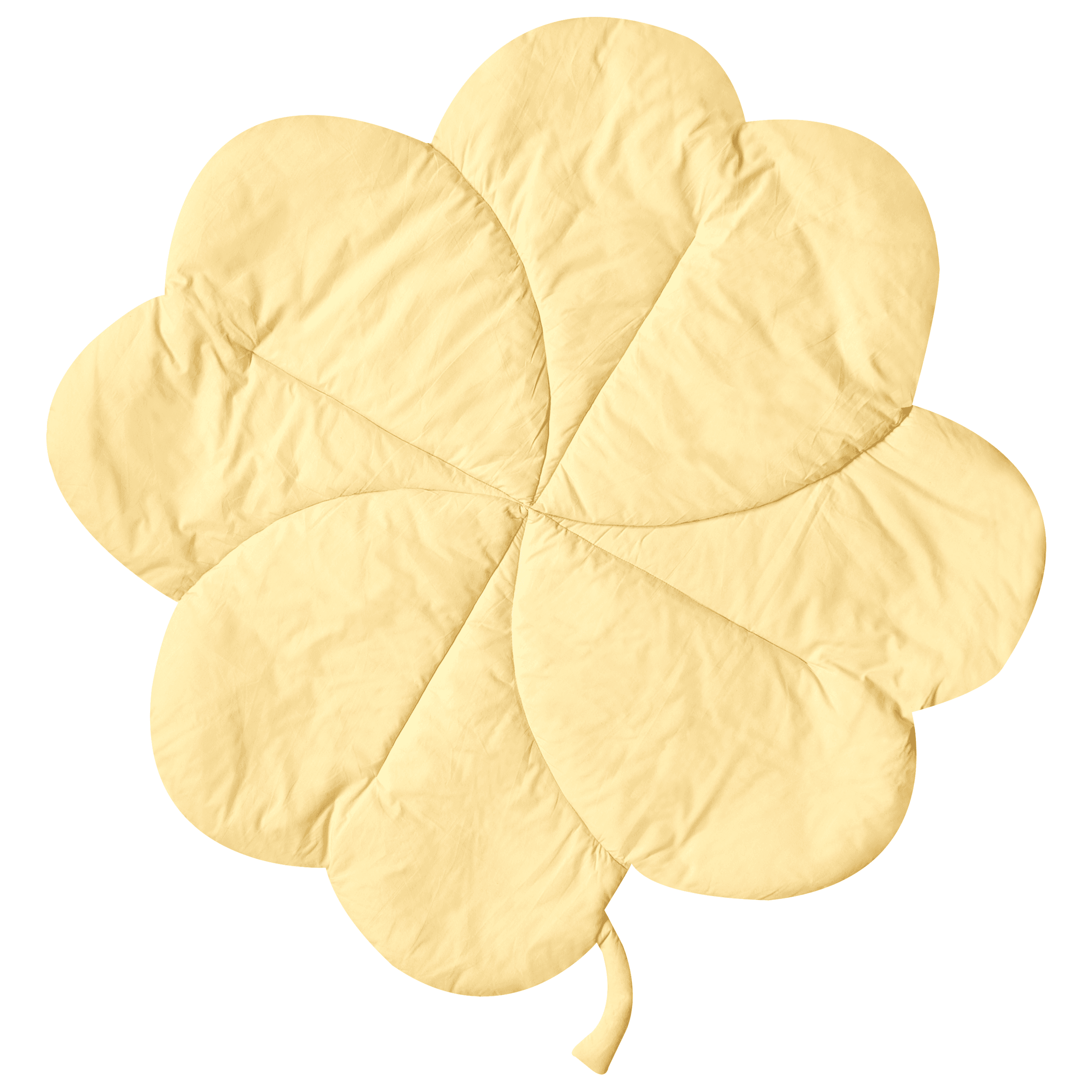 Leikkimatto ACADINE 110 x 110 cm Puuvilla Keltainen – Beliani