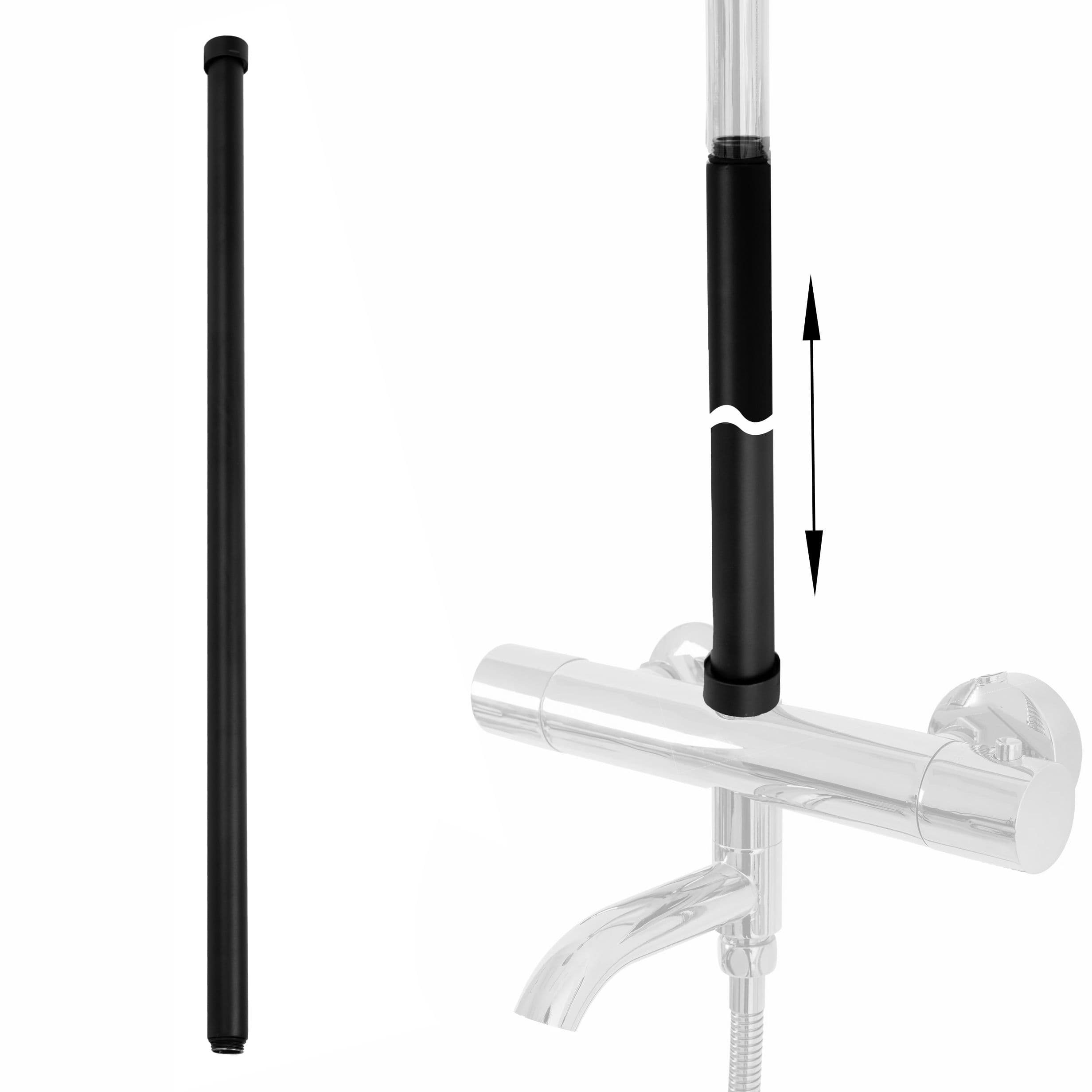 REA suihkun jatko-osa 60 musta, 2, 2X2, 2X61, 5CM