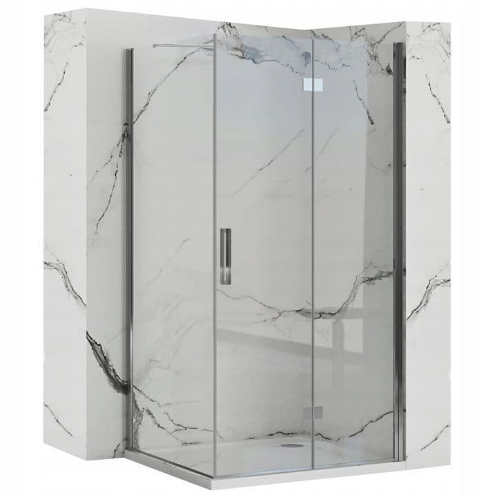 REA Suihkukaappi MOLIER 90x90 kromi, 90X90X190CM